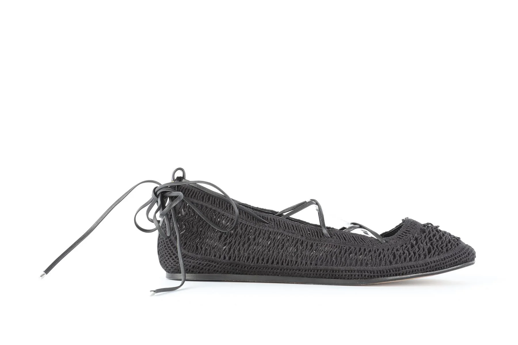 ISABEL MARANT BLACK FABRIC BALLET FLATS EU 41 UK 8 US 11 - Image 2