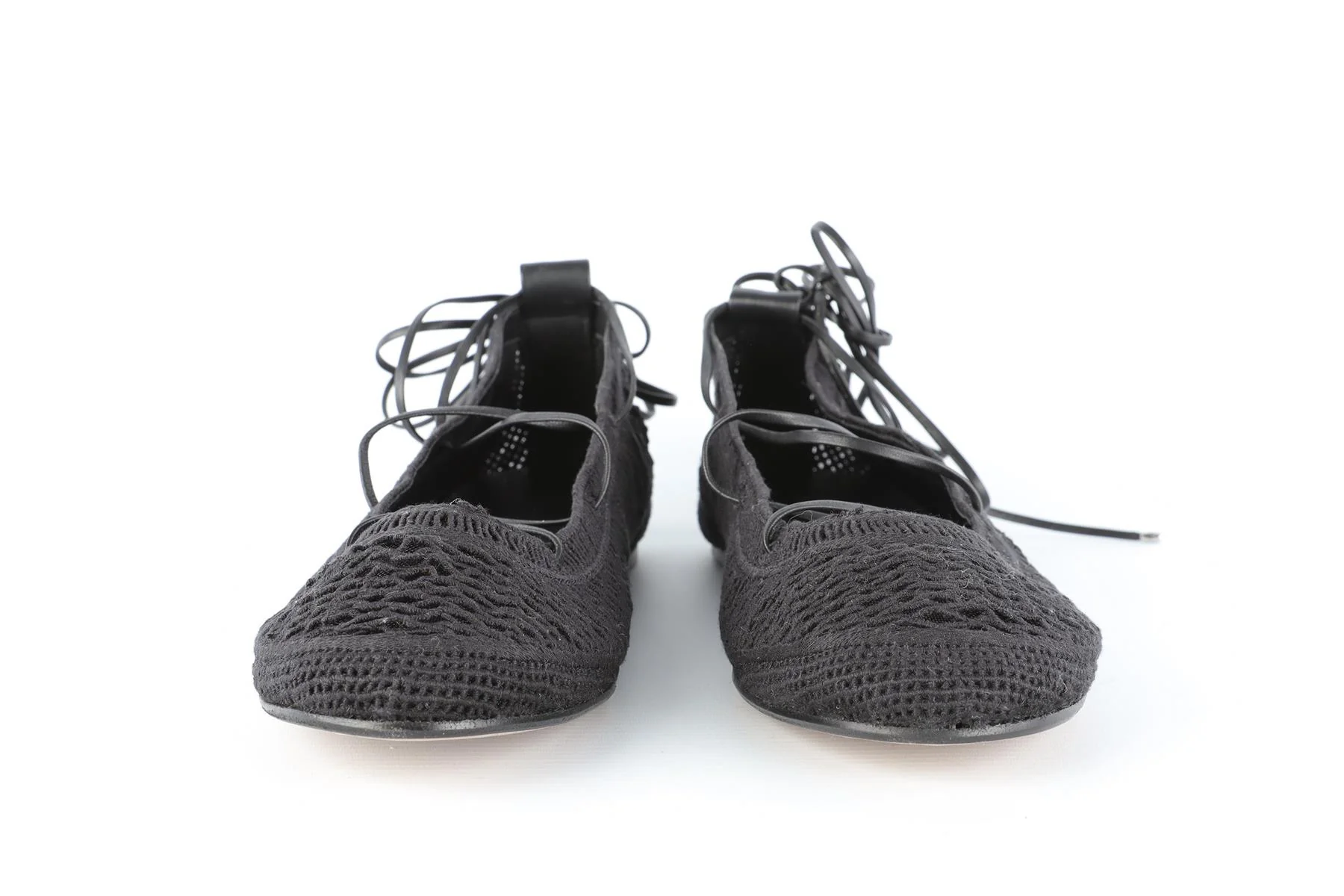 ISABEL MARANT BLACK FABRIC BALLET FLATS EU 41 UK 8 US 11 - Image 3