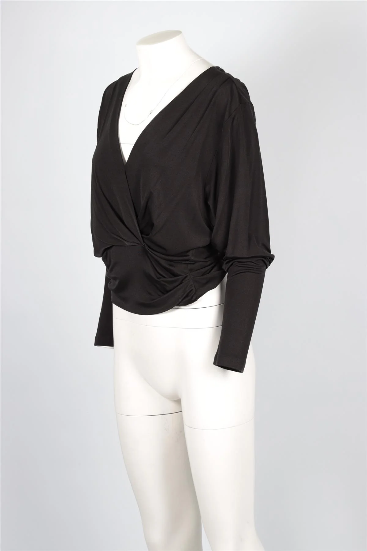 ISABEL MARANT BLACK JERSEY TOP FR 40 UK 12 - Image 3