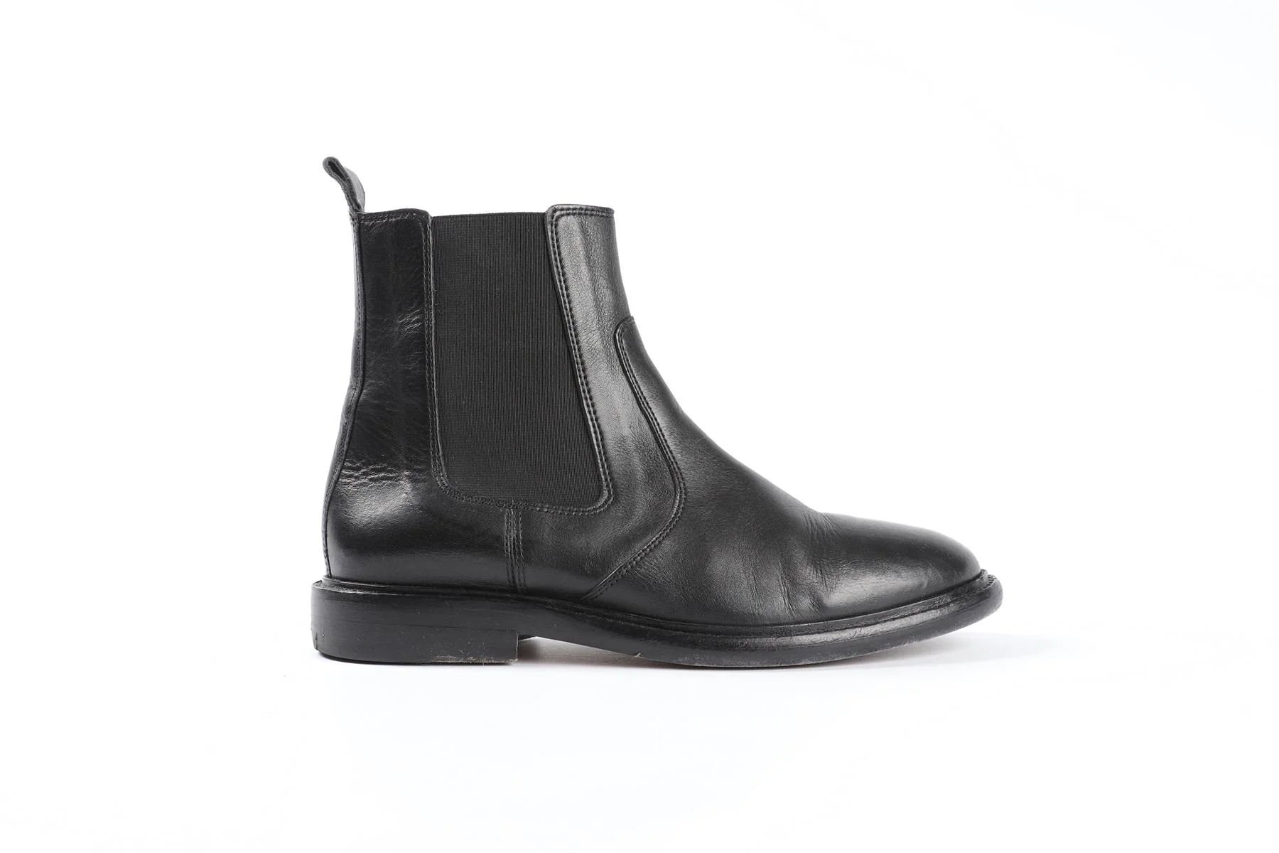 ISABEL MARANT BLACK LEATHER ANKLE BOOTS EU 38 UK 5 US 8 - Image 2