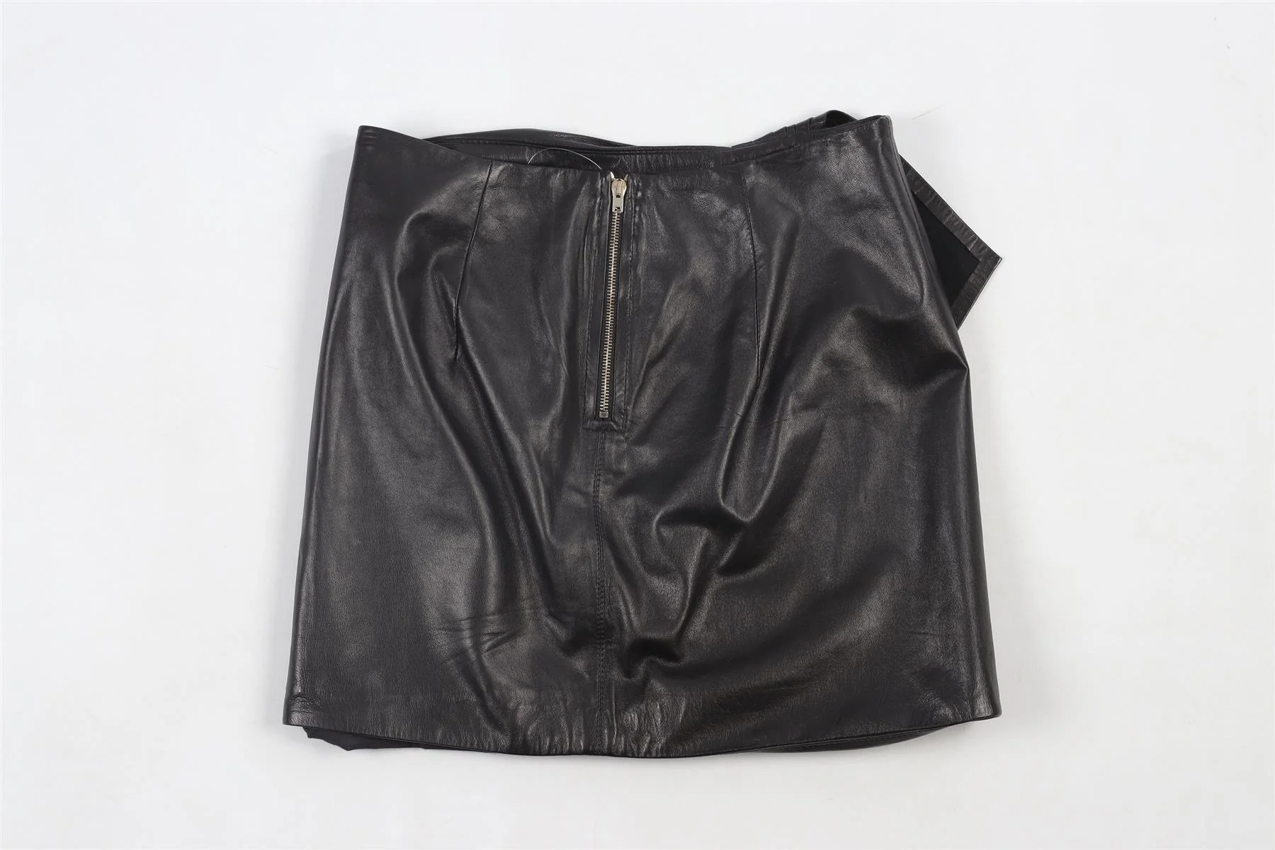 ISABEL MARANT BLACK LEATHER MINI SKIRT FR 32 UK 4 - Image 4