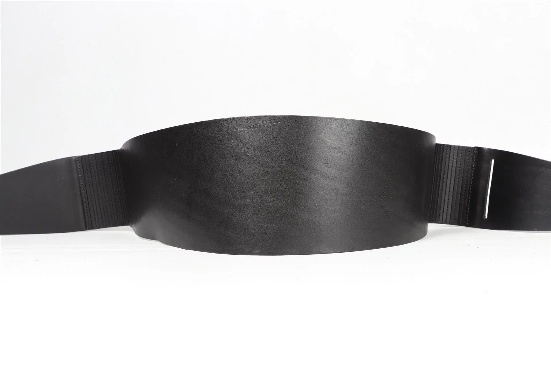 ISABEL MARANT BLACK LEATHER WAIST BELT 66 IN - Image 4