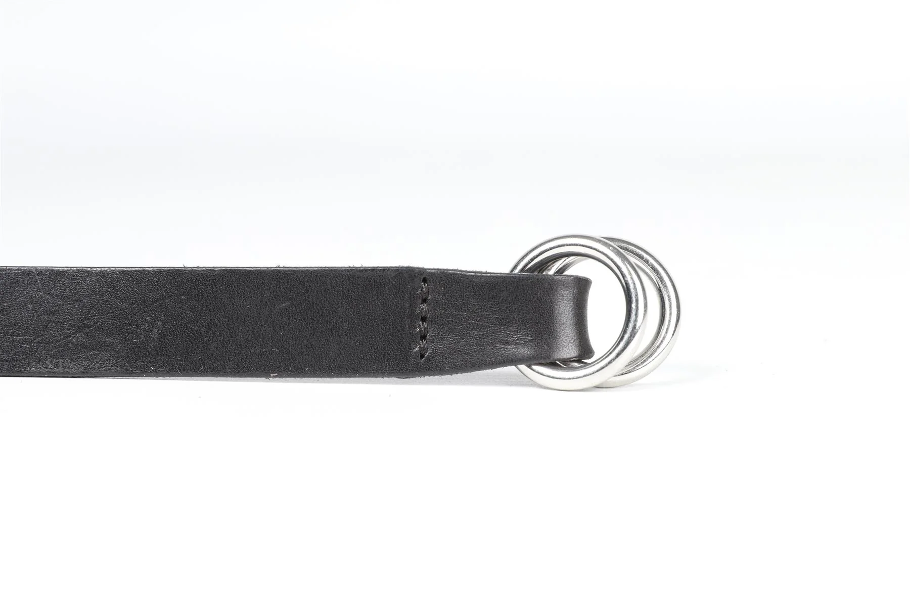ISABEL MARANT BLACK LEATHER WAIST BELT 66 IN - Image 5
