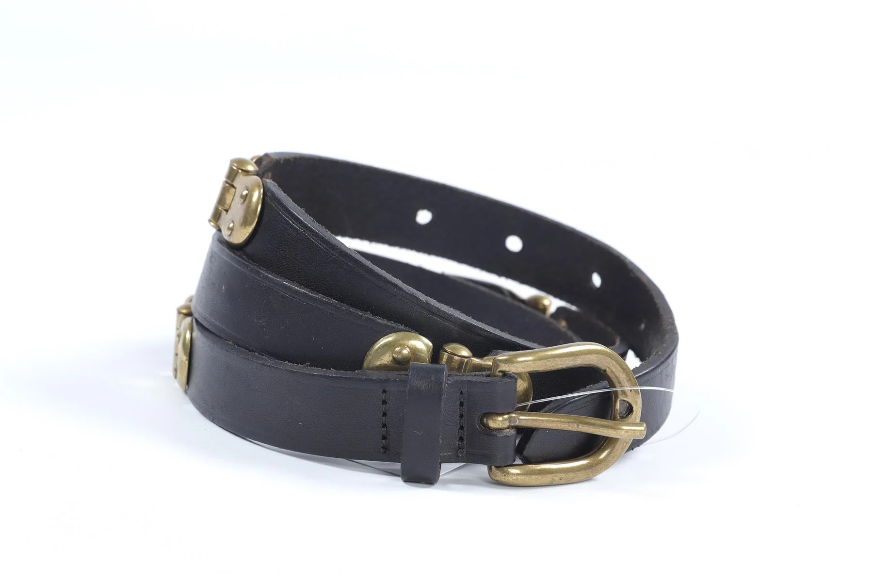 ISABEL MARANT BLACK LEATHER WAIST BELT MEDIUM - Image 3