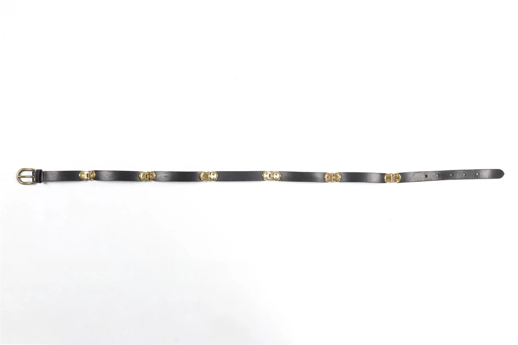 ISABEL MARANT BLACK LEATHER WAIST BELT MEDIUM - Image 4