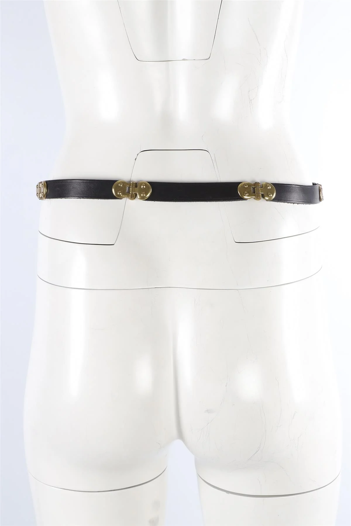 ISABEL MARANT BLACK LEATHER WAIST BELT MEDIUM - Image 7