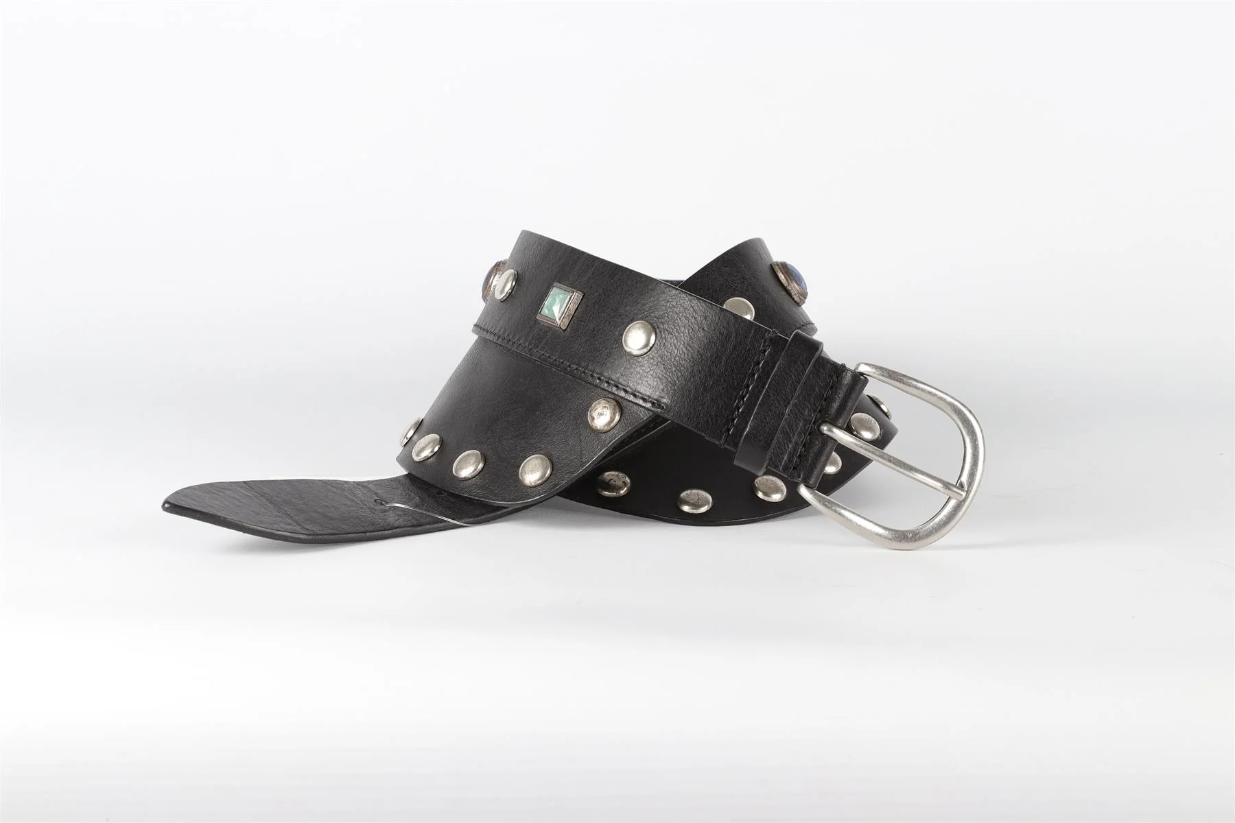 ISABEL MARANT BLACK LEATHER WAIST BELT SMALL - Image 3