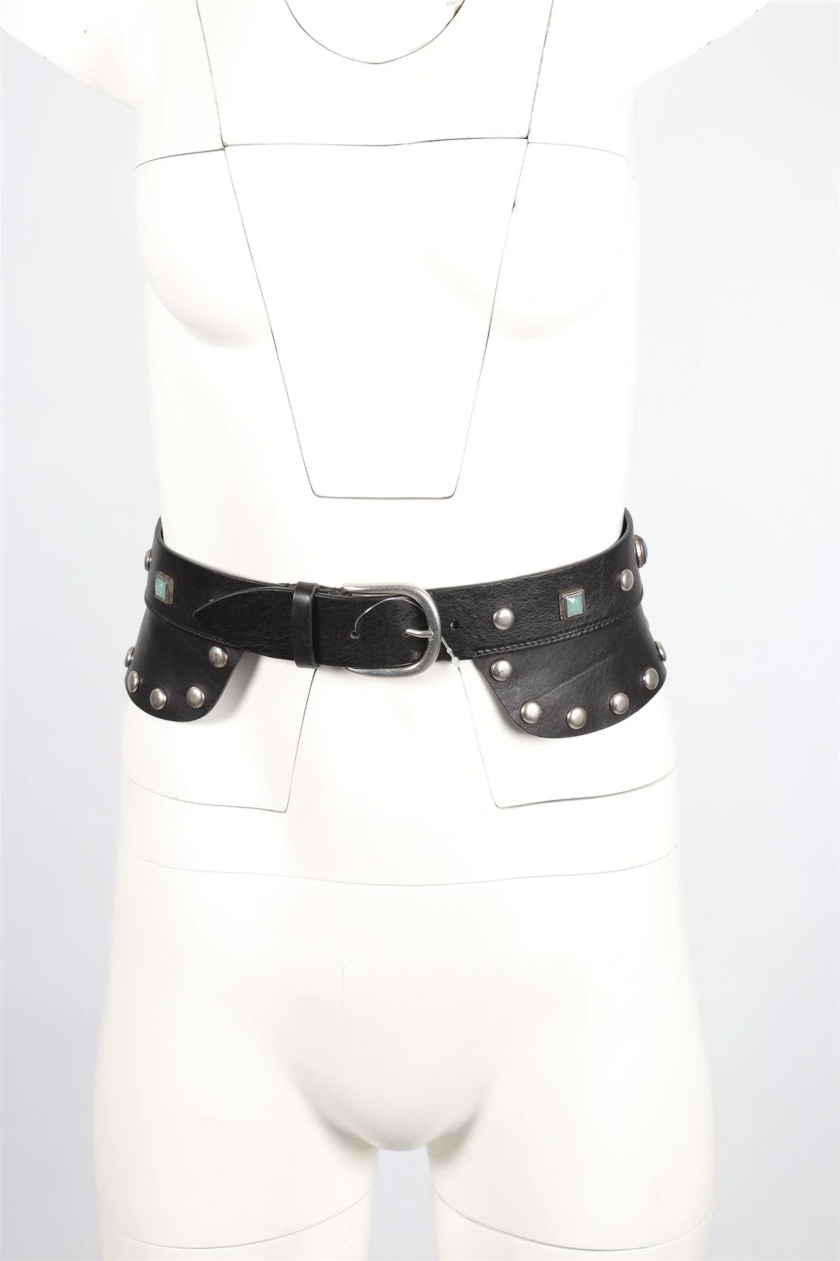 ISABEL MARANT BLACK LEATHER WAIST BELT SMALL - Image 6