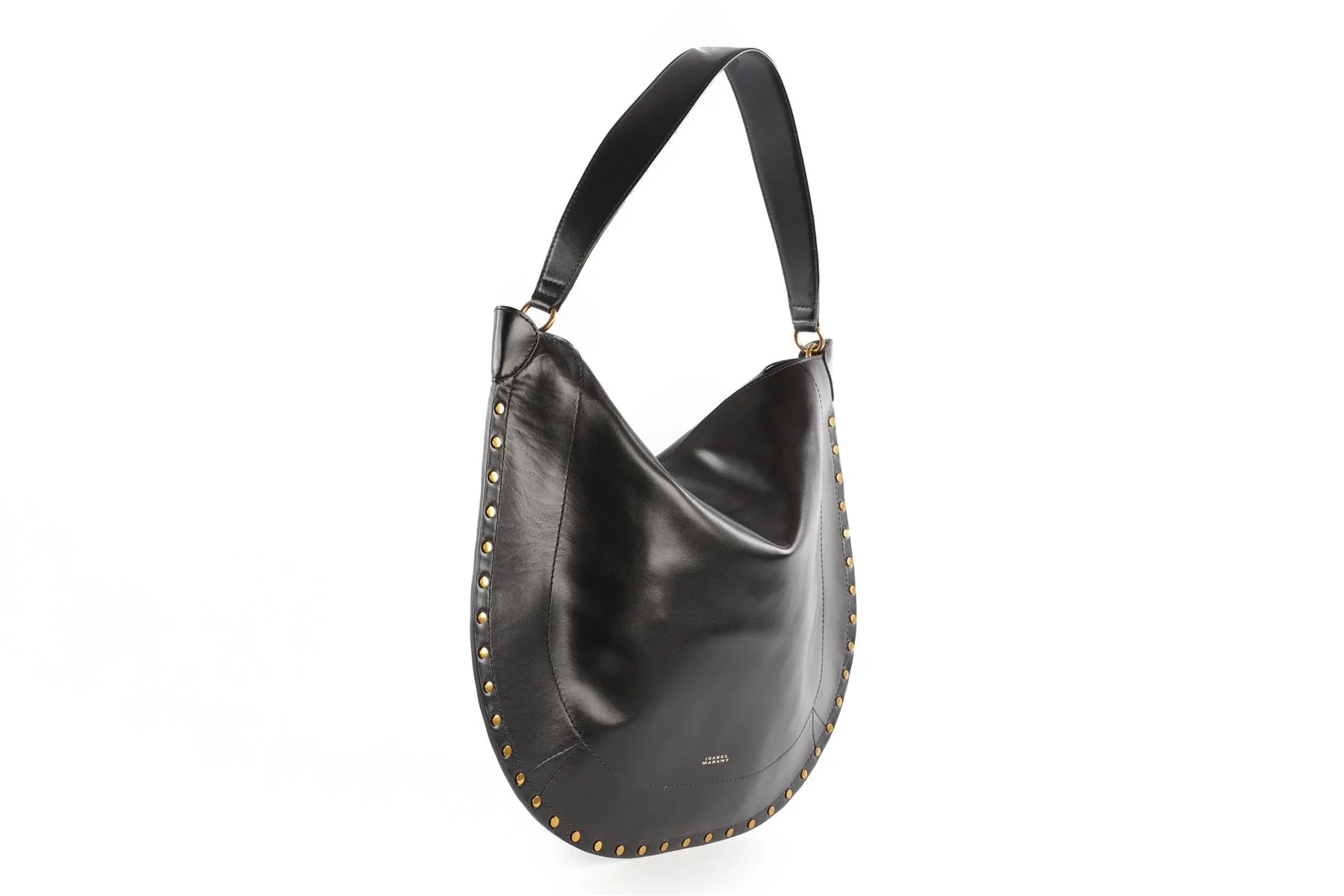 ISABEL MARANT BLACK OSKAN LEATHER SHOULDER BAG - Image 3