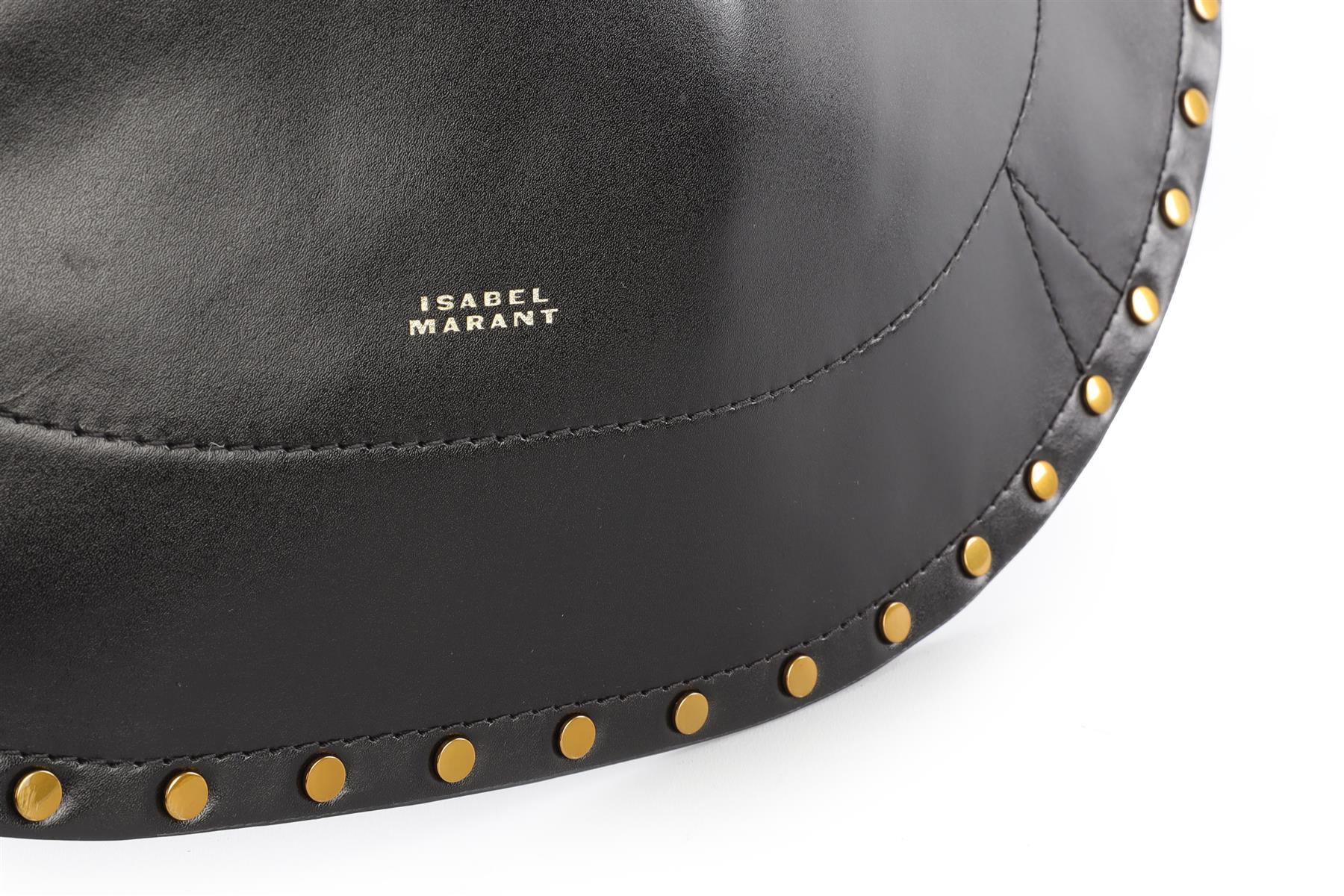 ISABEL MARANT BLACK OSKAN LEATHER SHOULDER BAG - Image 8