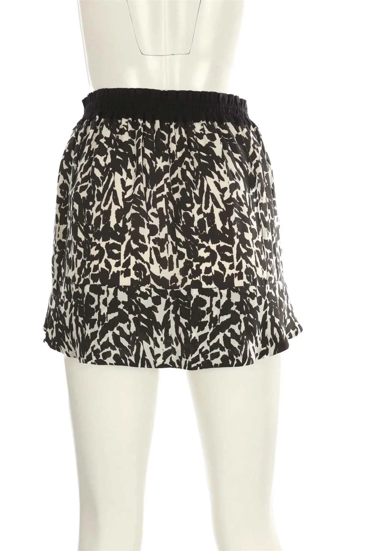 ISABEL MARANT BLACK SILK MINI SKIRT FR 34 UK 6 - Image 4