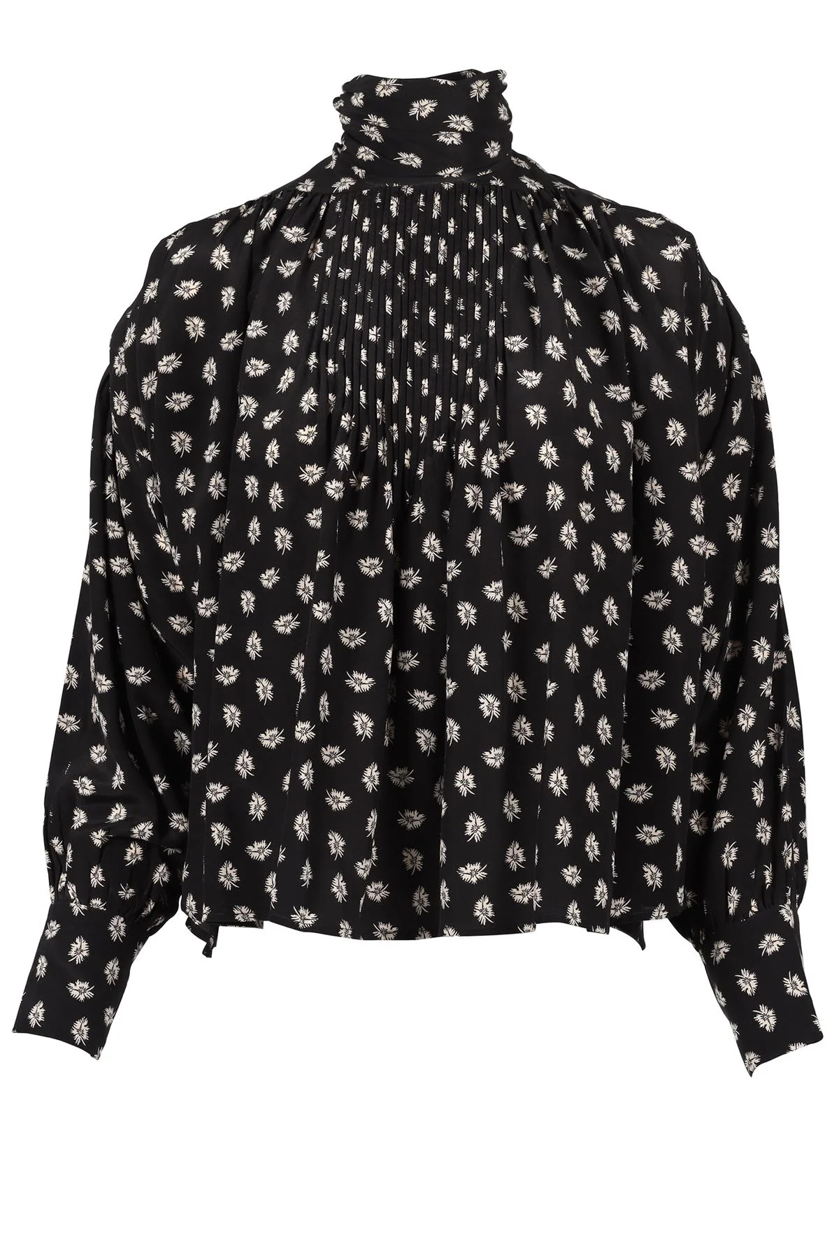 ISABEL MARANT BLACK SILK TOP FR 34 UK 6
