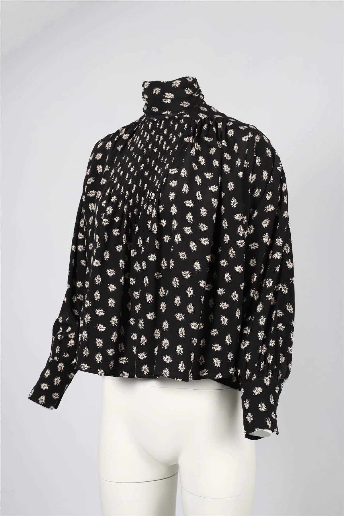 ISABEL MARANT BLACK SILK TOP FR 34 UK 6 - Image 3