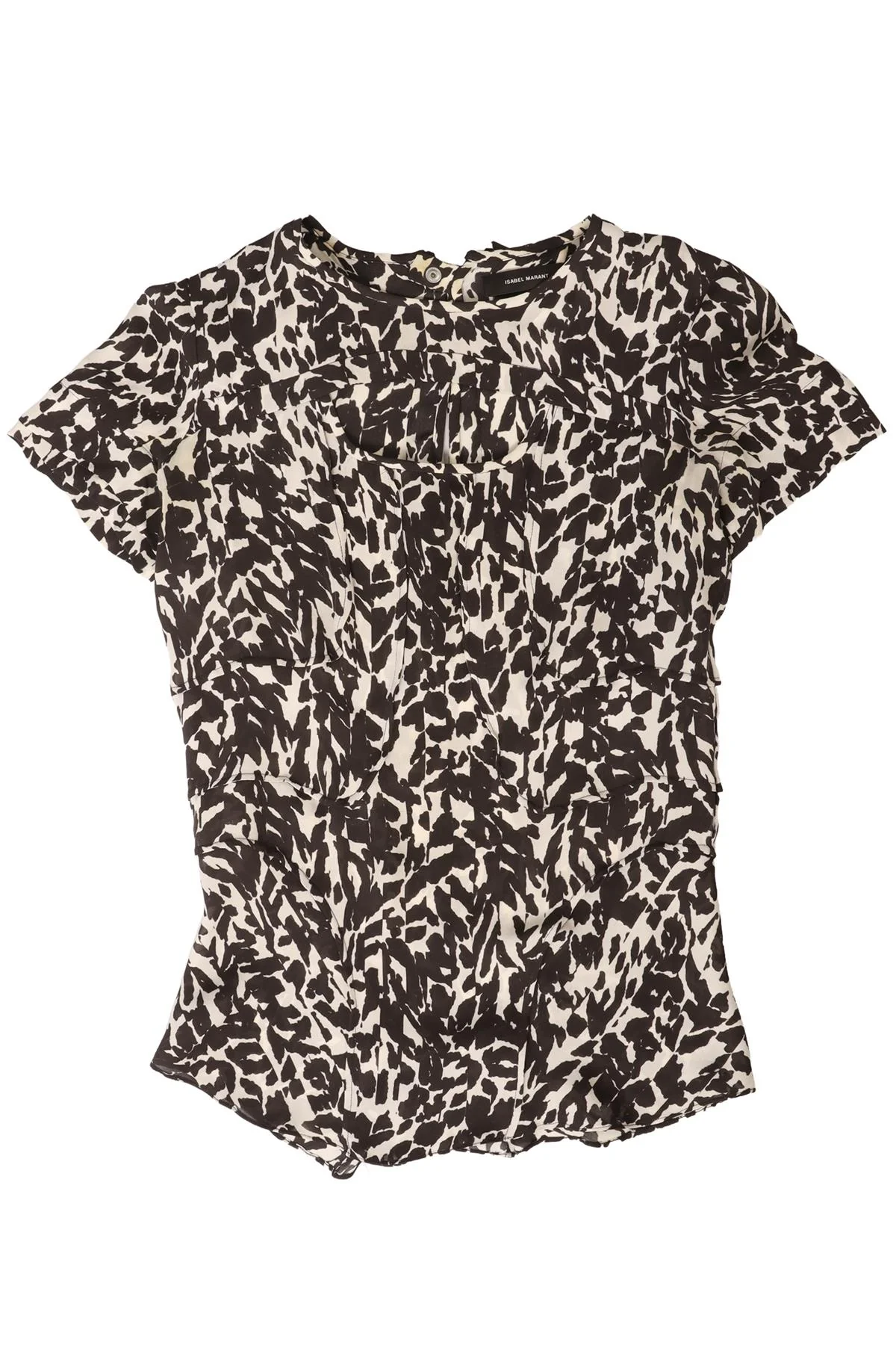 ISABEL MARANT BLACK SILK TOP FR 34 UK 6
