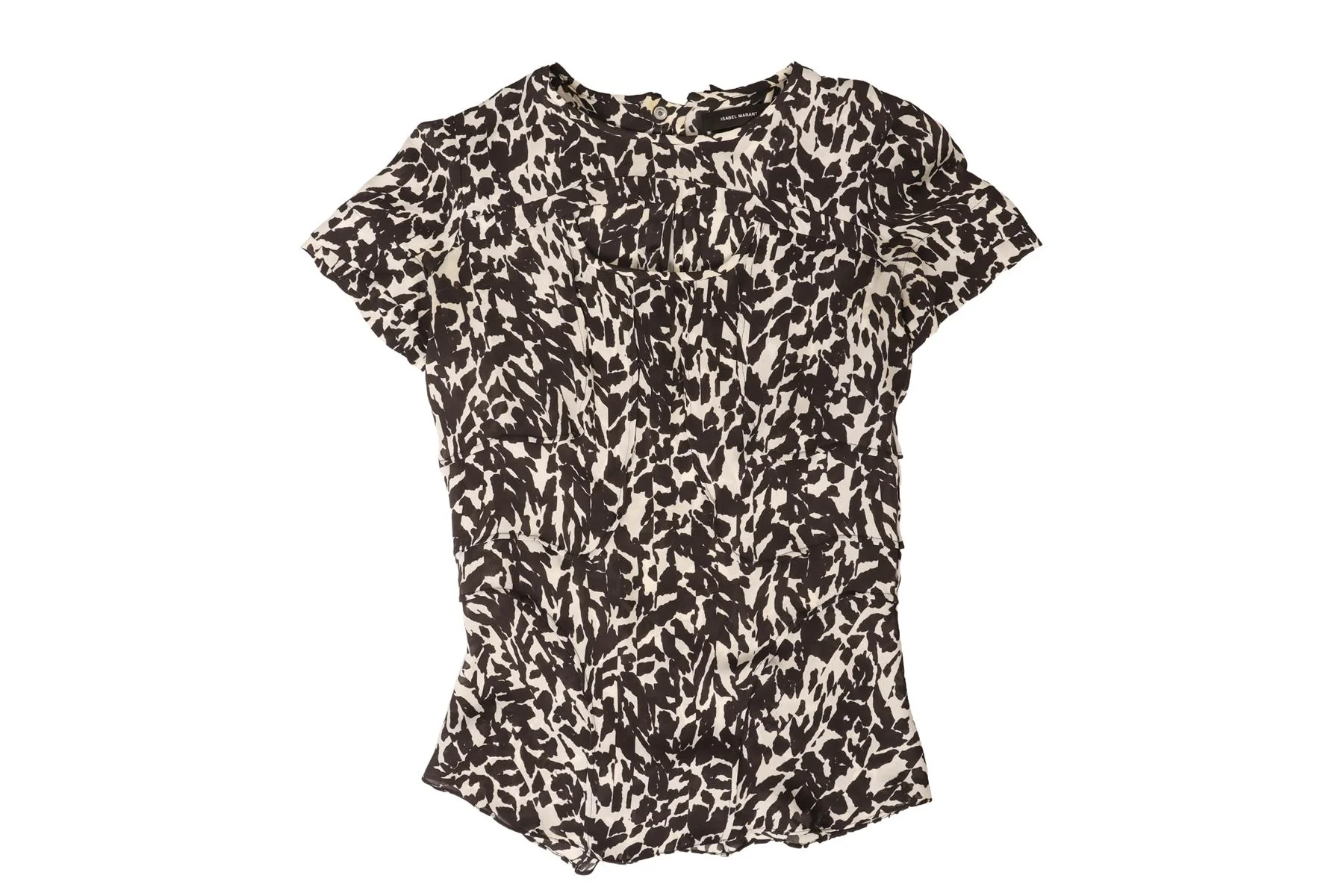 ISABEL MARANT BLACK SILK TOP FR 34 UK 6 - Image 2