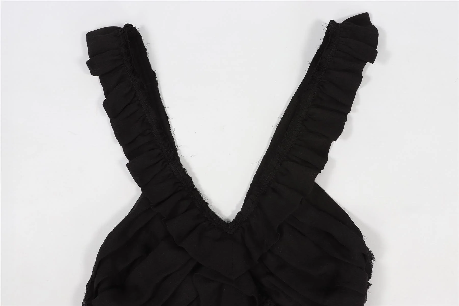 ISABEL MARANT BLACK SILK TOP FR 36 UK 8 - Image 3