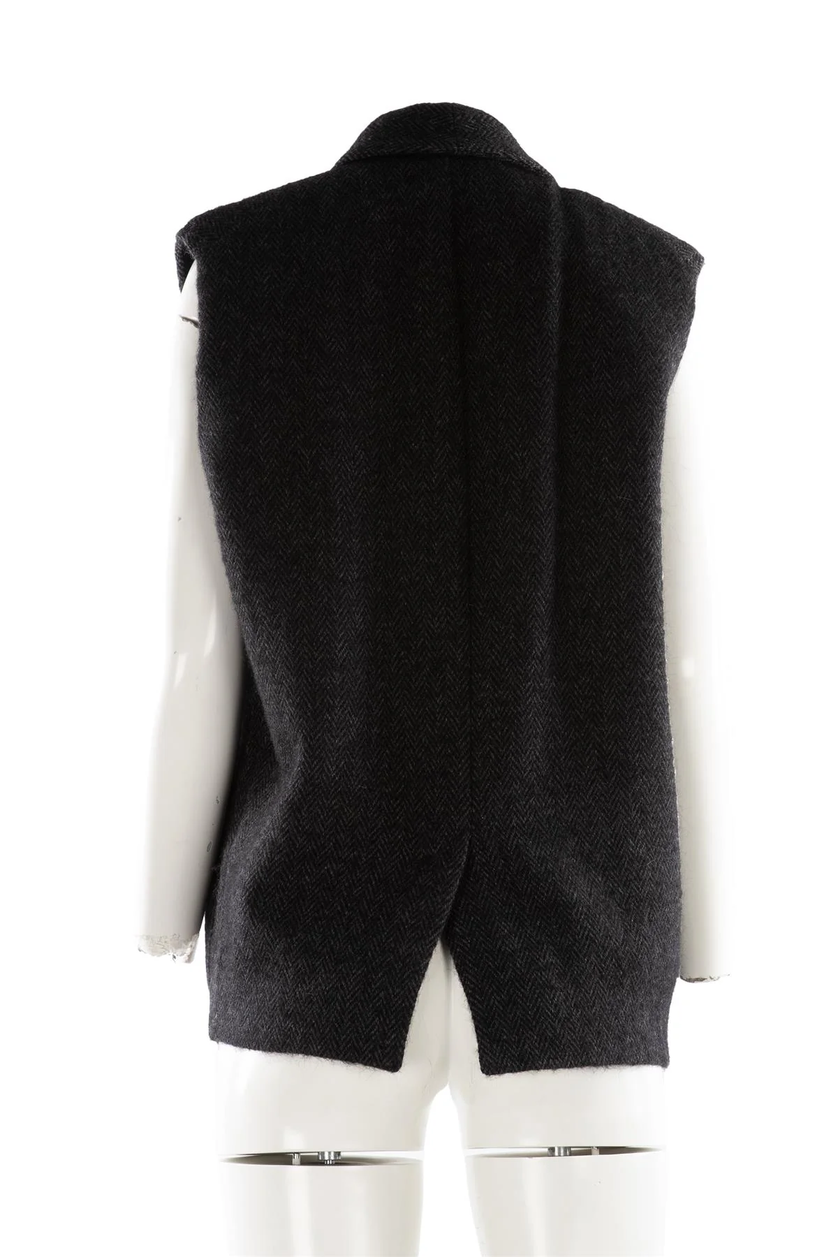 ISABEL MARANT BLACK WOOL GILET 0 UK 6 - Image 4
