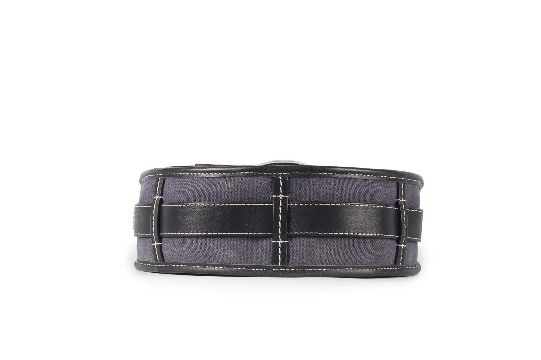 ISABEL MARANT BLUE BOTSY CANVAS AND LEATHER SHOULDER BAG - Image 7
