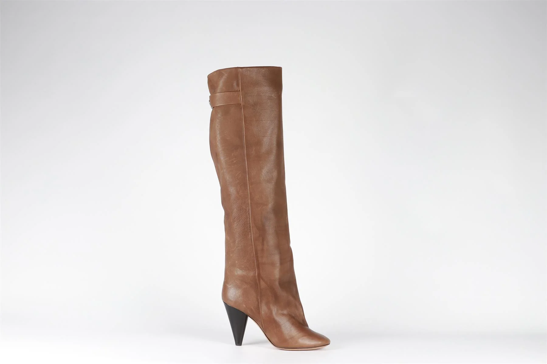 ISABEL MARANT BROWN LEATHER KNEE HIGH BOOTS EU 41 UK 8 US 11 - Image 2