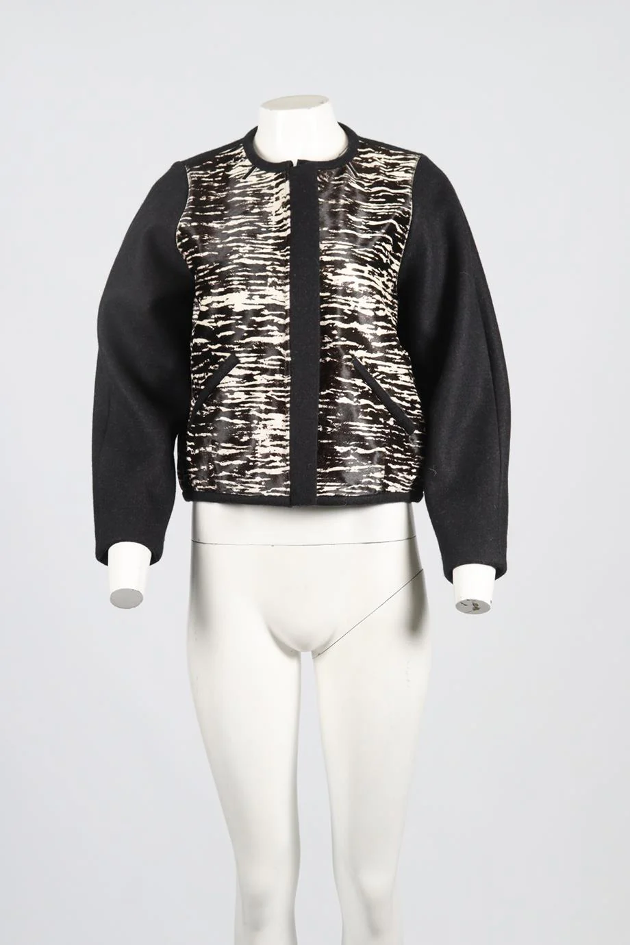 ISABEL MARANT CALF HAIR AND WOOL JACKET FR 38 UK 10 - Image 2