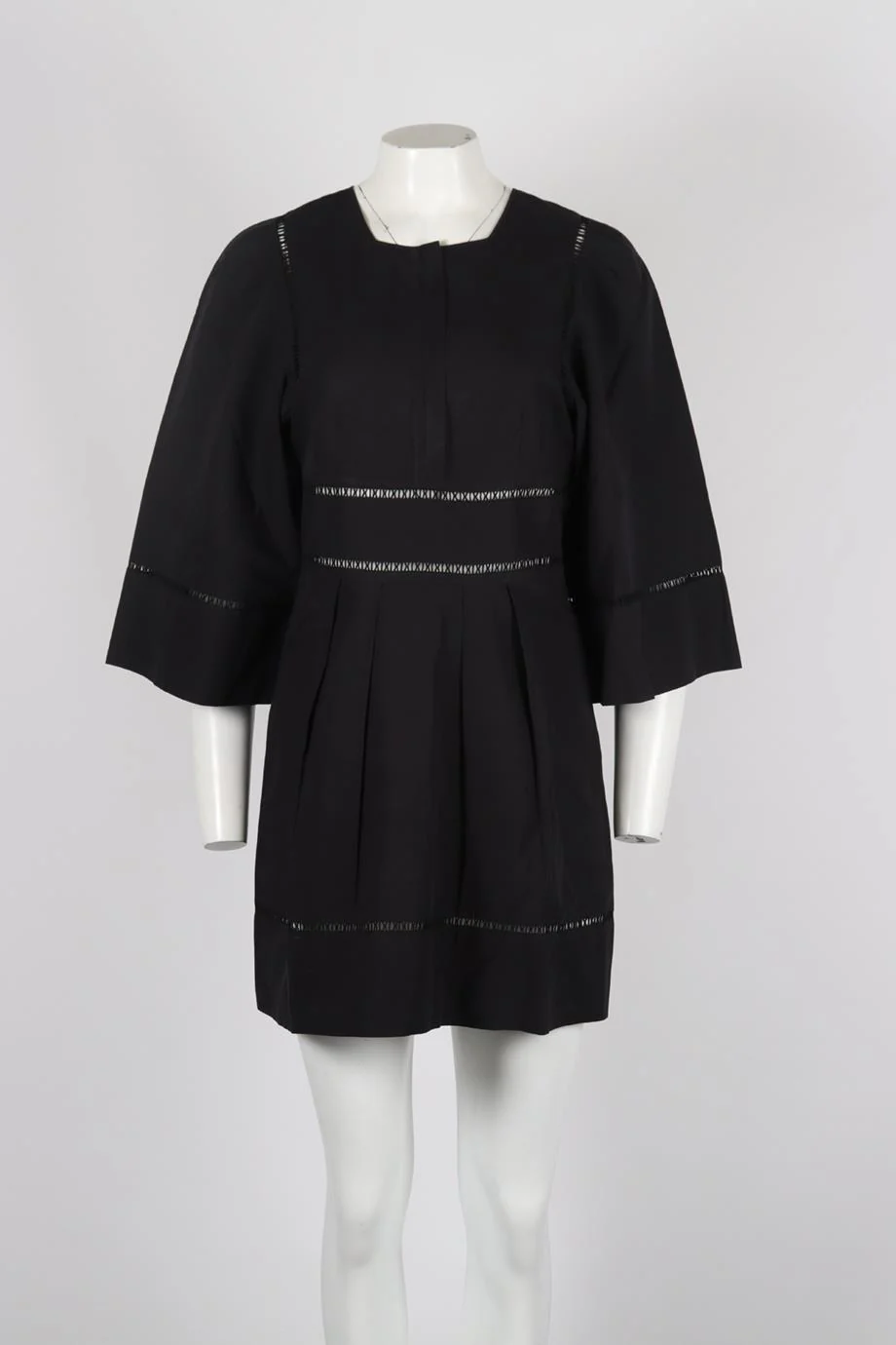 ISABEL MARANT COTTON AND LINEN BLEND MINI DRESS FR 40 UK 12 - Image 2