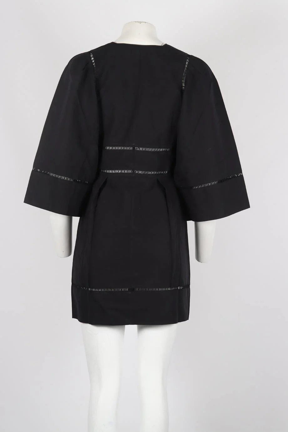 ISABEL MARANT COTTON AND LINEN BLEND MINI DRESS FR 40 UK 12 - Image 4