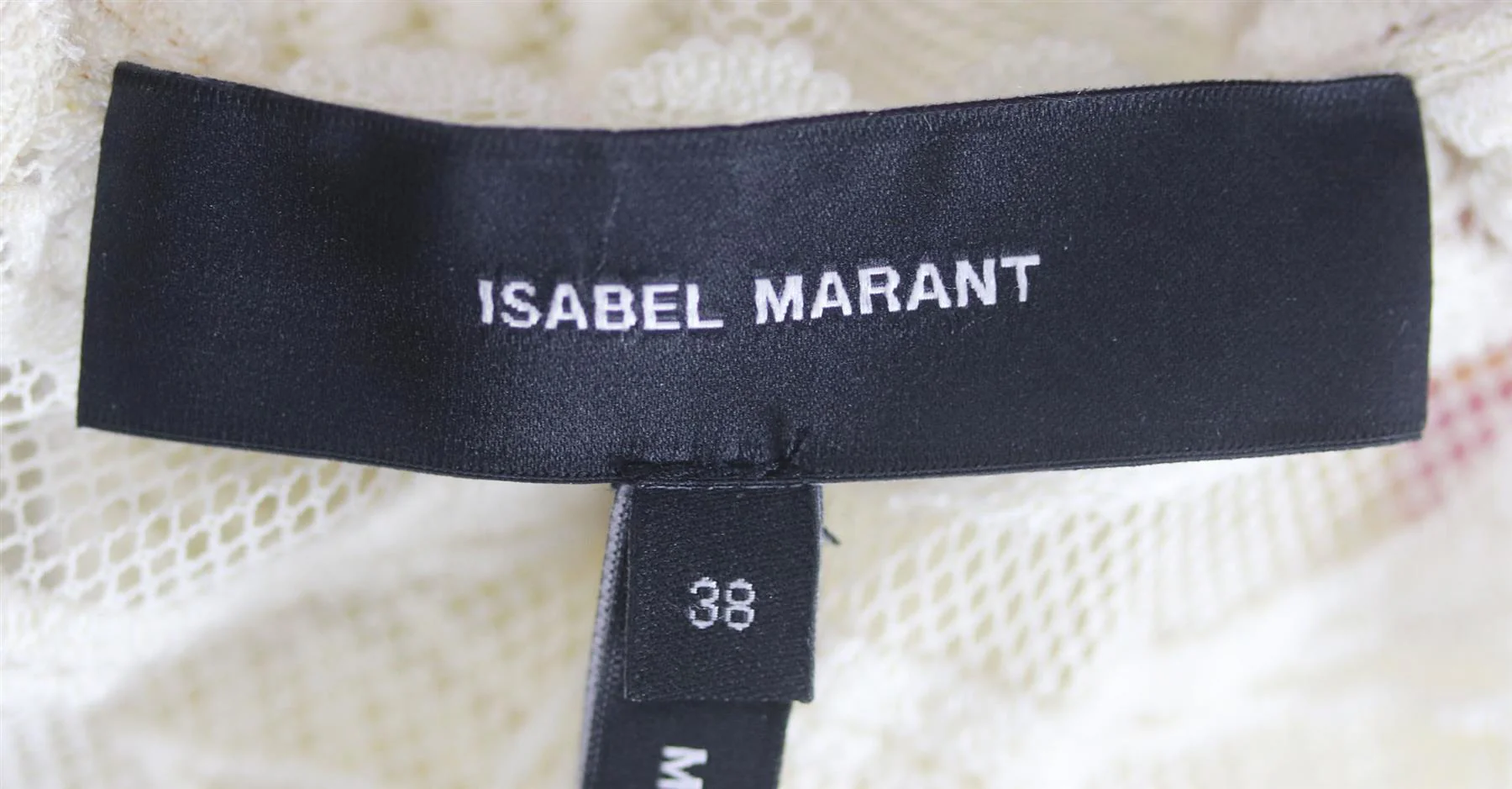 ISABEL MARANT DIANE EMBROIDERED COTTON MESH TOP FR 38 UK 10 - Image 6