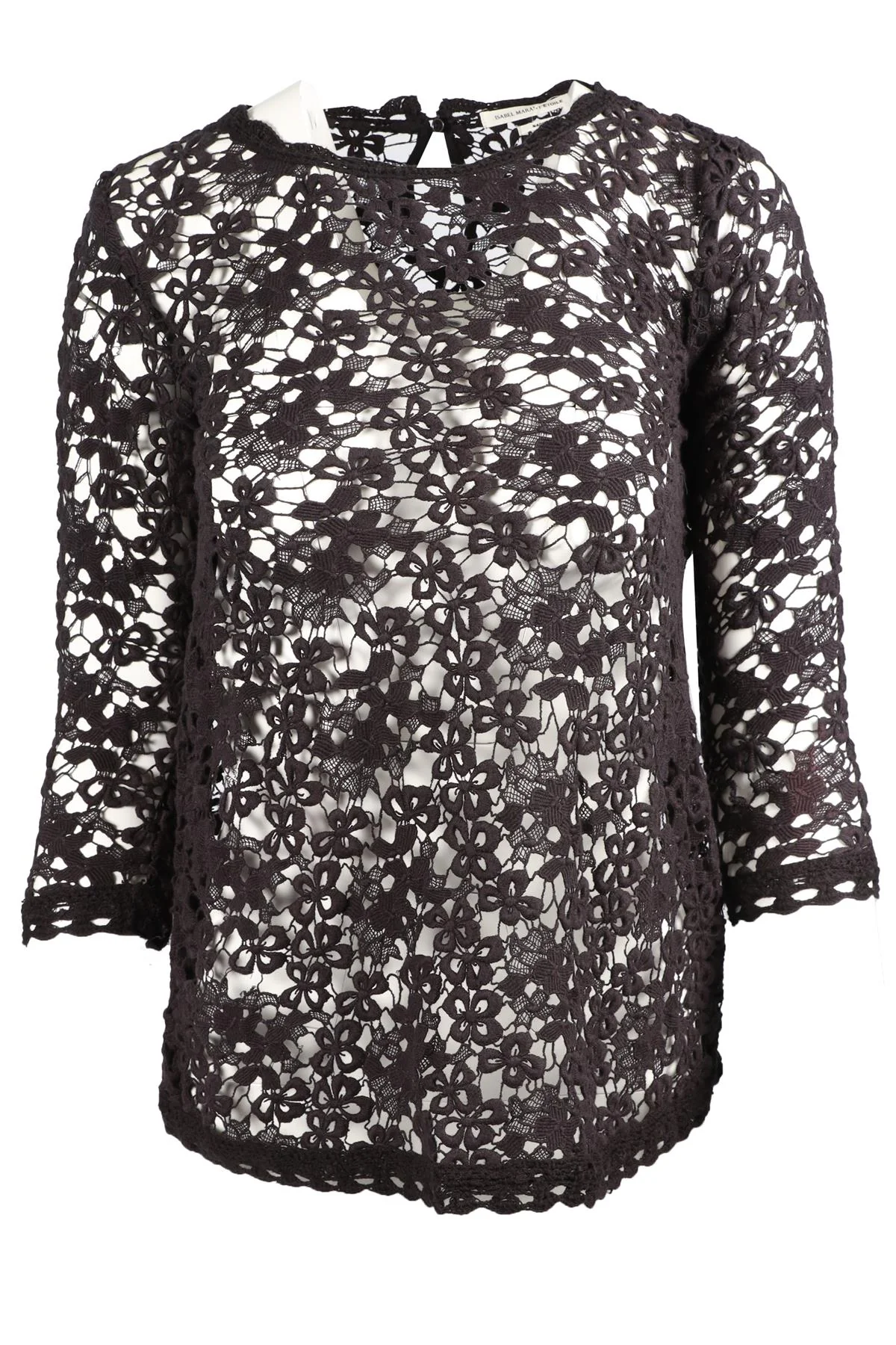 ISABEL MARANT ÉTOILE BLACK COTTON TOP FR 34 UK 6