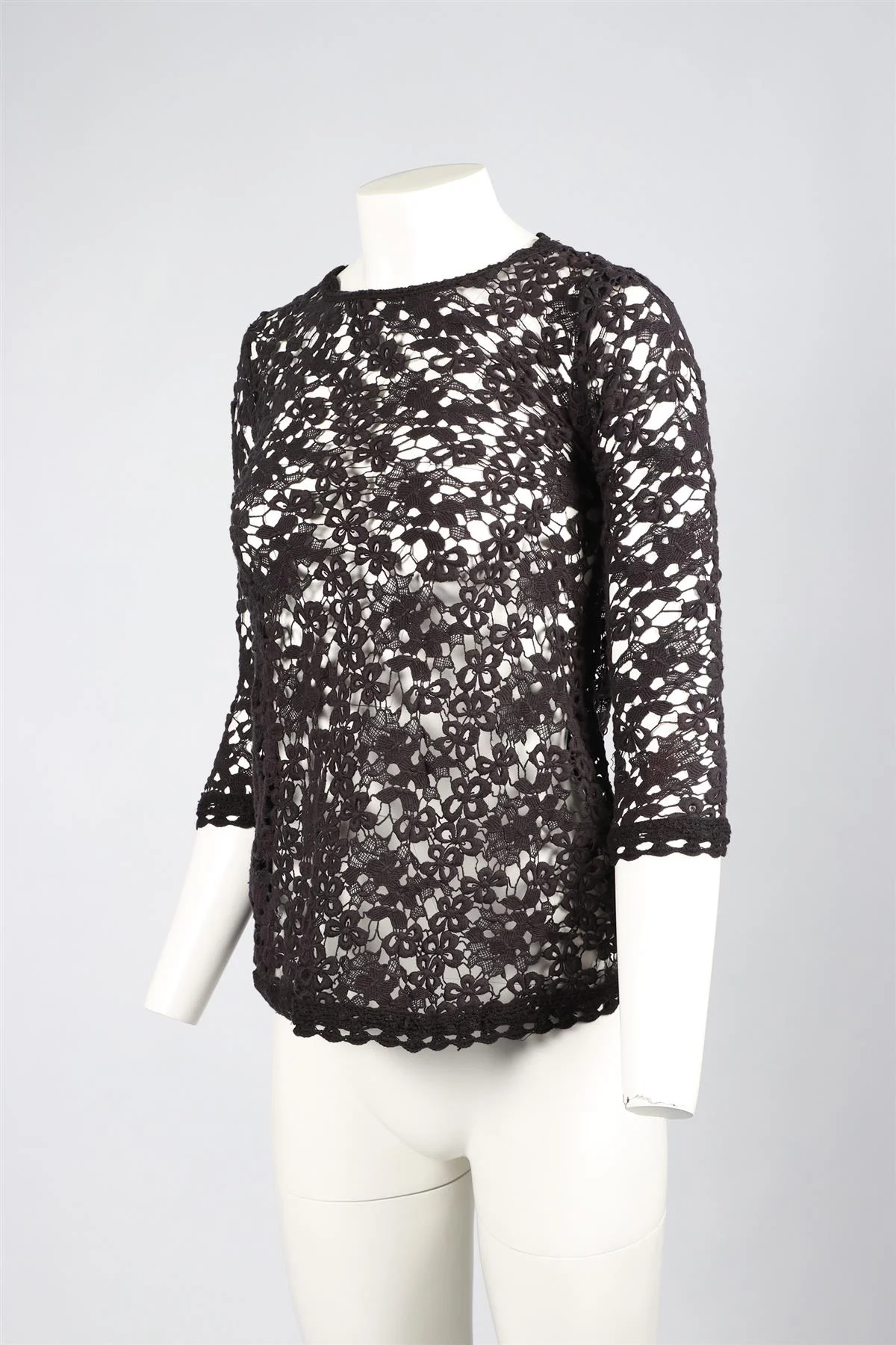 ISABEL MARANT ÉTOILE BLACK COTTON TOP FR 34 UK 6 - Image 3