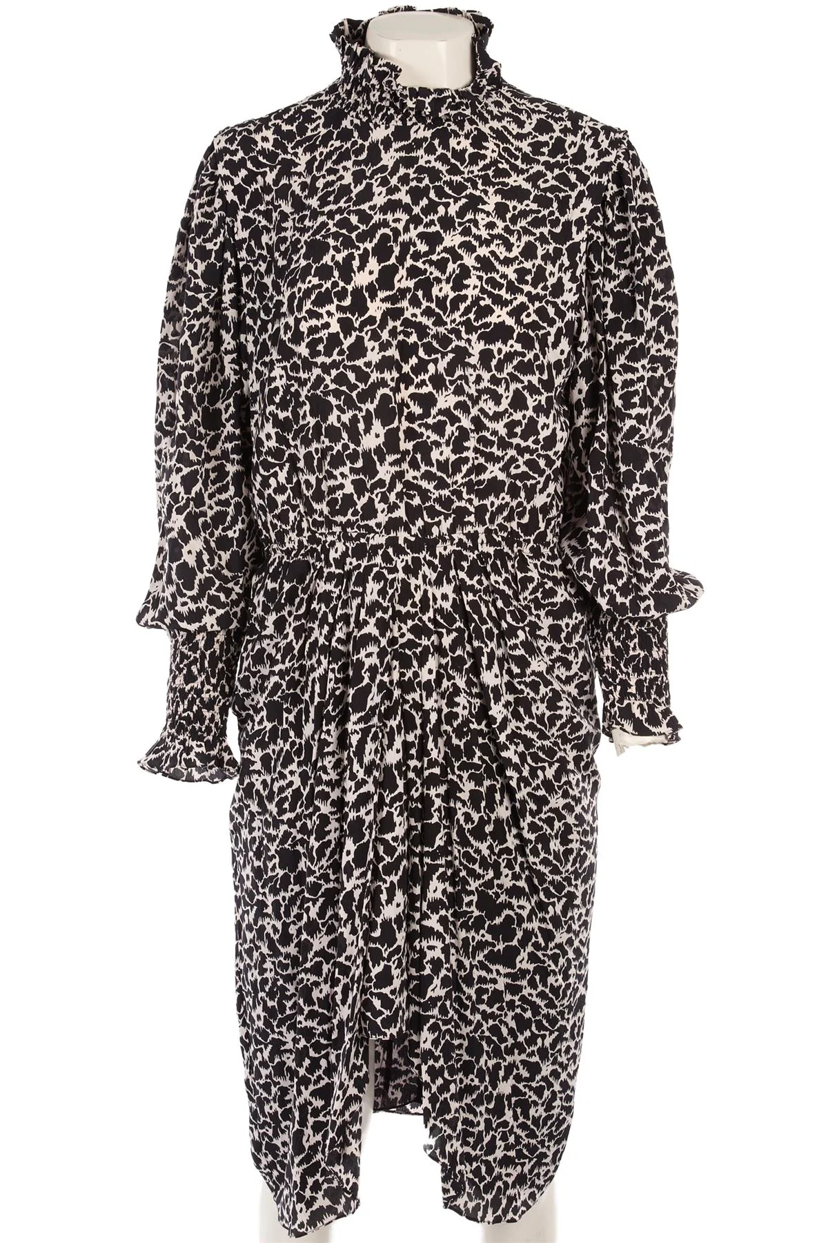 ISABEL MARANT ÉTOILE BLACK CREPE MIDI DRESS FR 40 - Image 2