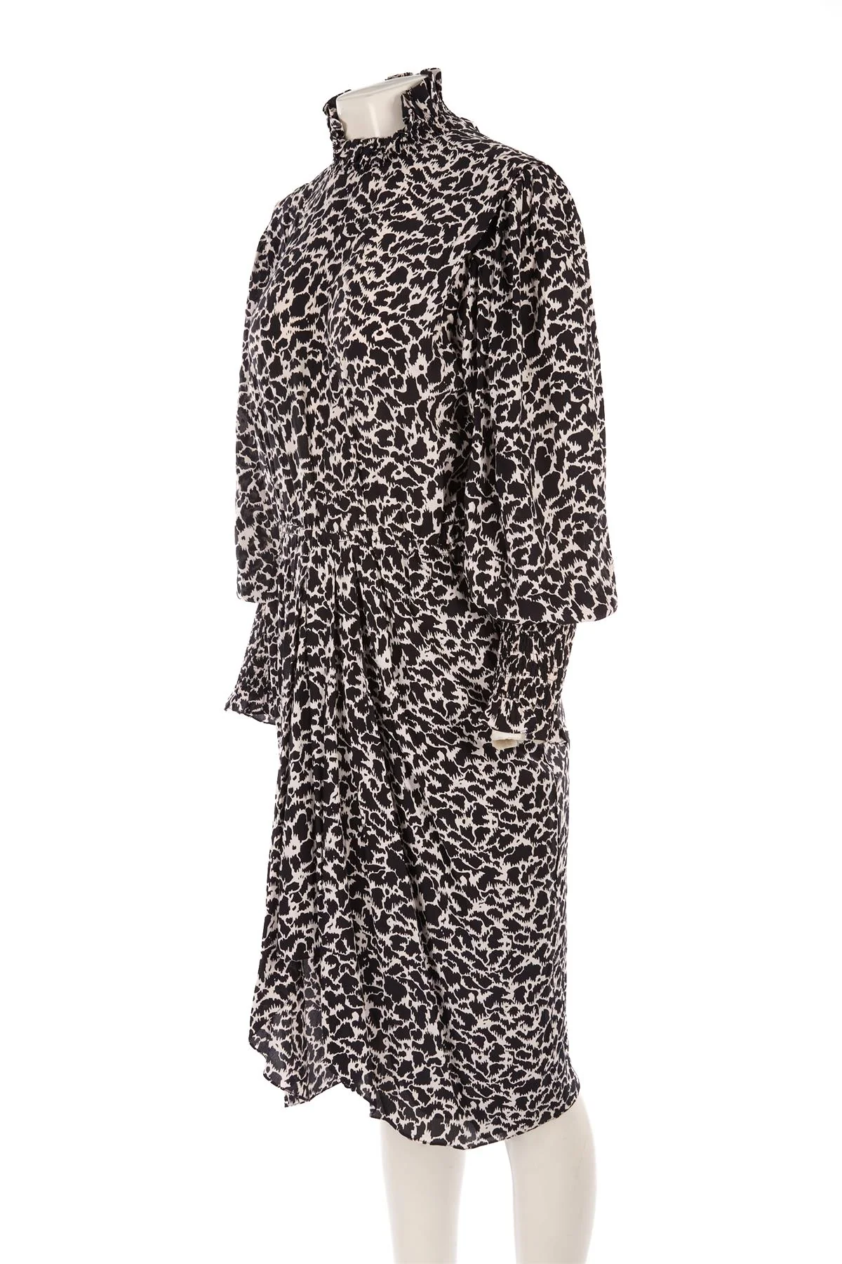 ISABEL MARANT ÉTOILE BLACK CREPE MIDI DRESS FR 40 - Image 3