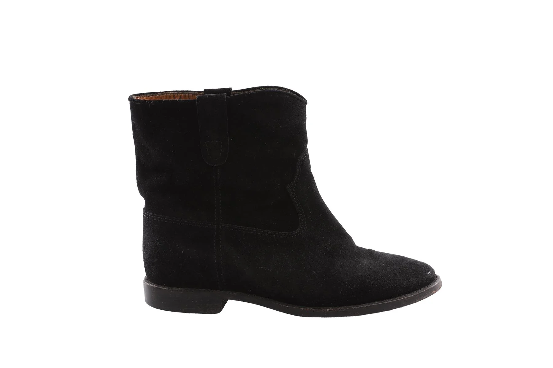 ISABEL MARANT ÉTOILE BLACK SUEDE ANKLE BOOTS EU 39 - Image 2