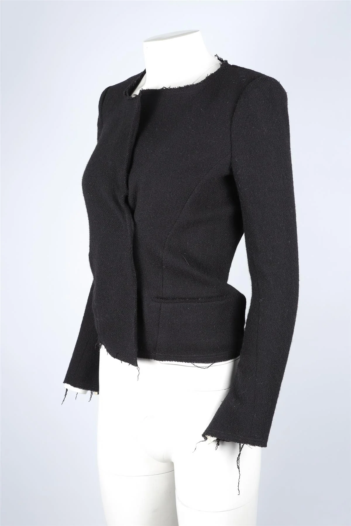 ISABEL MARANT ÉTOILE BLACK WOOL JACKET FR 36 UK 8 - Image 3