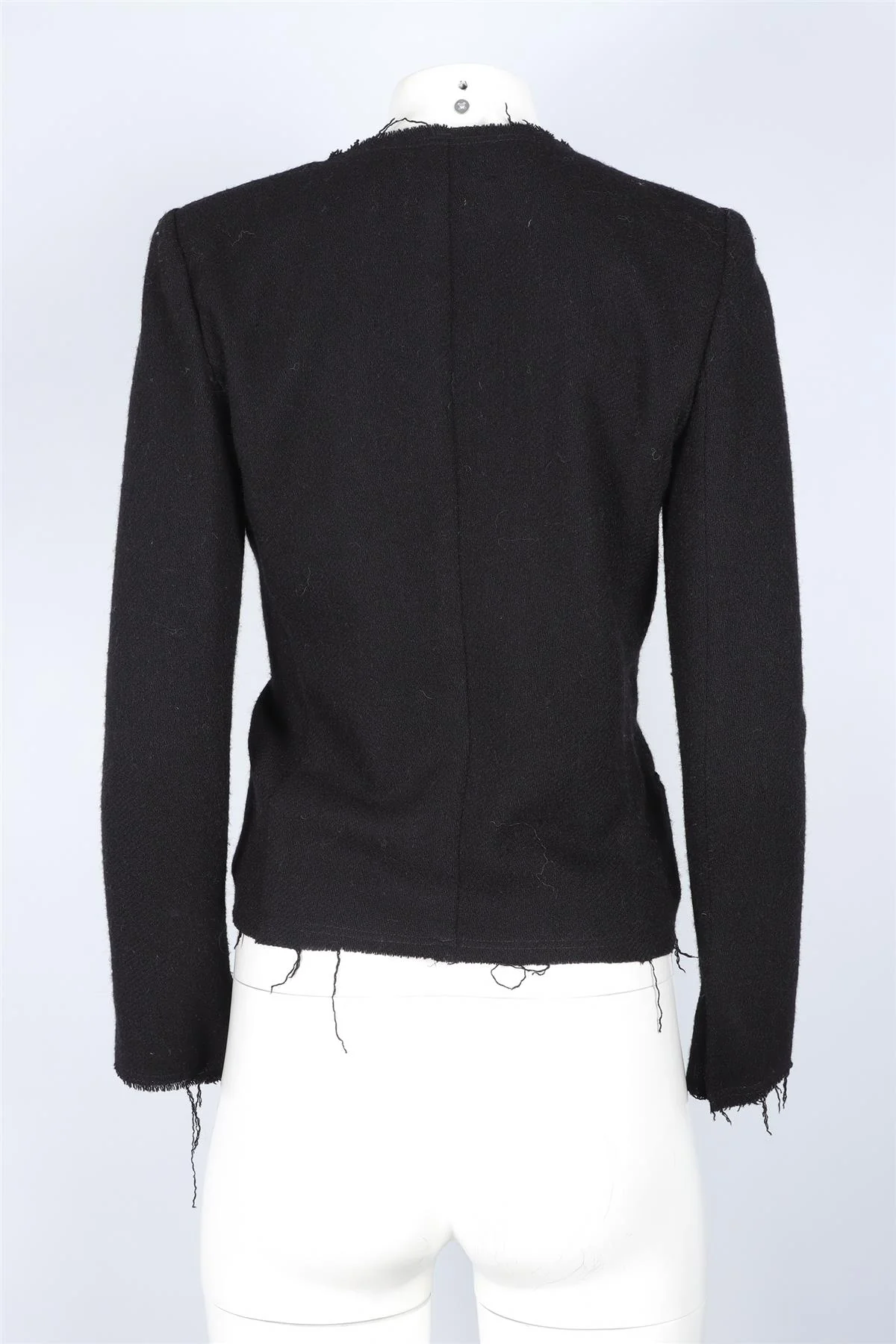 ISABEL MARANT ÉTOILE BLACK WOOL JACKET FR 36 UK 8 - Image 4