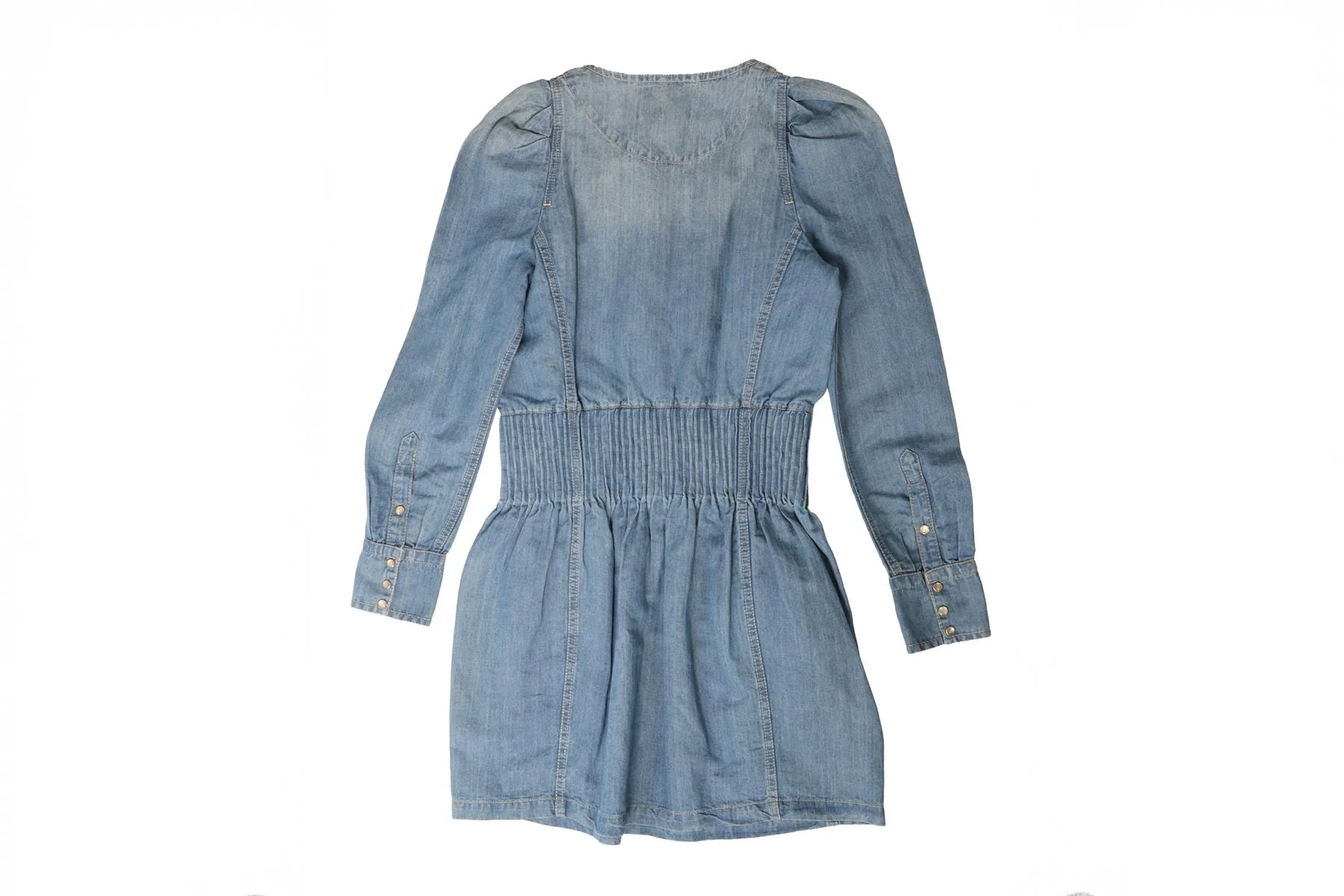 ISABEL MARANT ÉTOILE BLUE DENIM MINI DRESS FR 34 UK 6 - Image 4