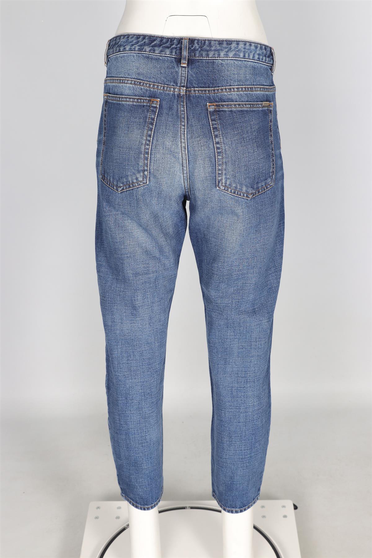 ISABEL MARANT ETOILE BLUE HIGH RISE TAPERED JEANS FR 40 UK 12 - Image 4