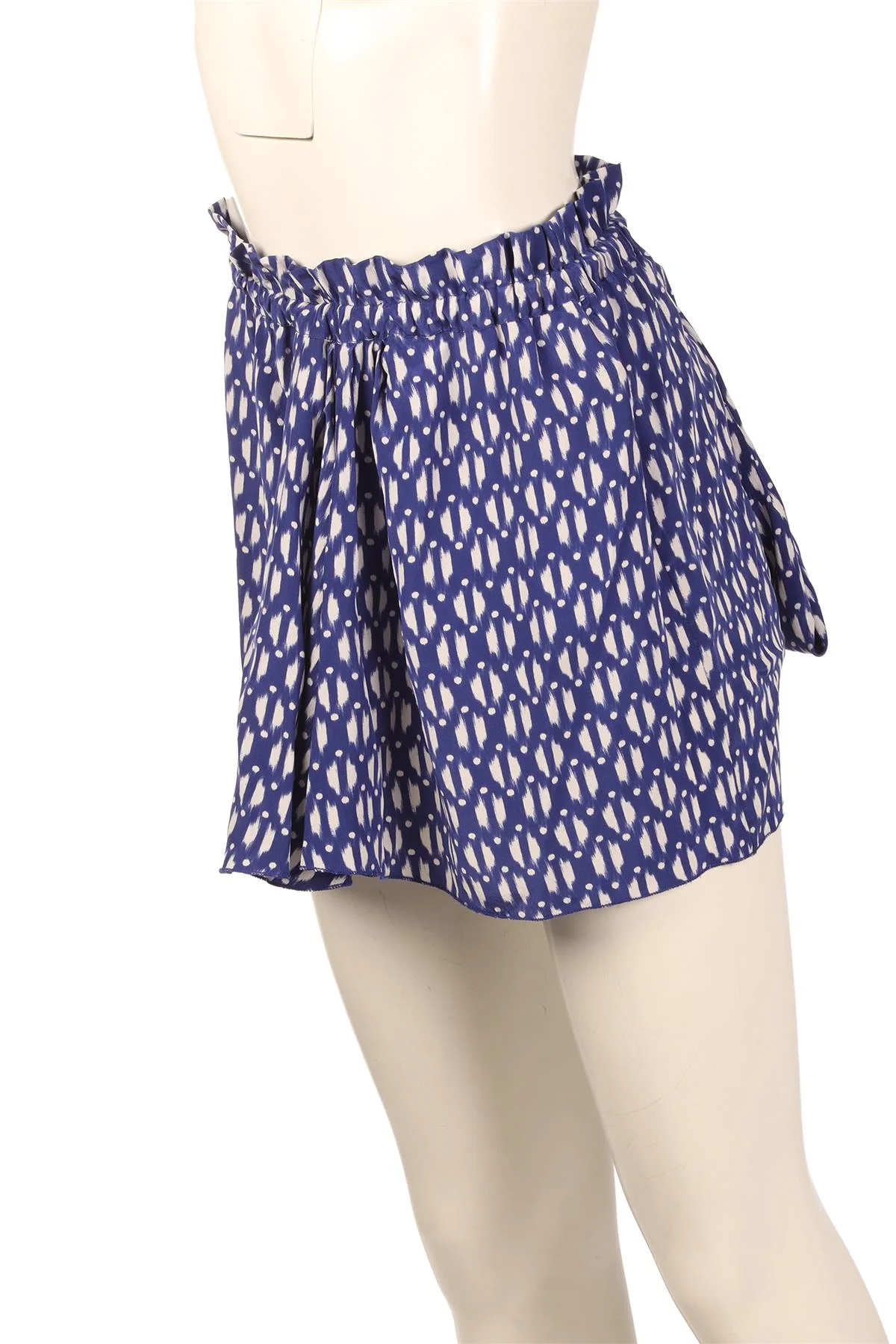ISABEL MARANT ÉTOILE BLUE SILK MINI SKIRT FR 34 UK 6 - Image 3