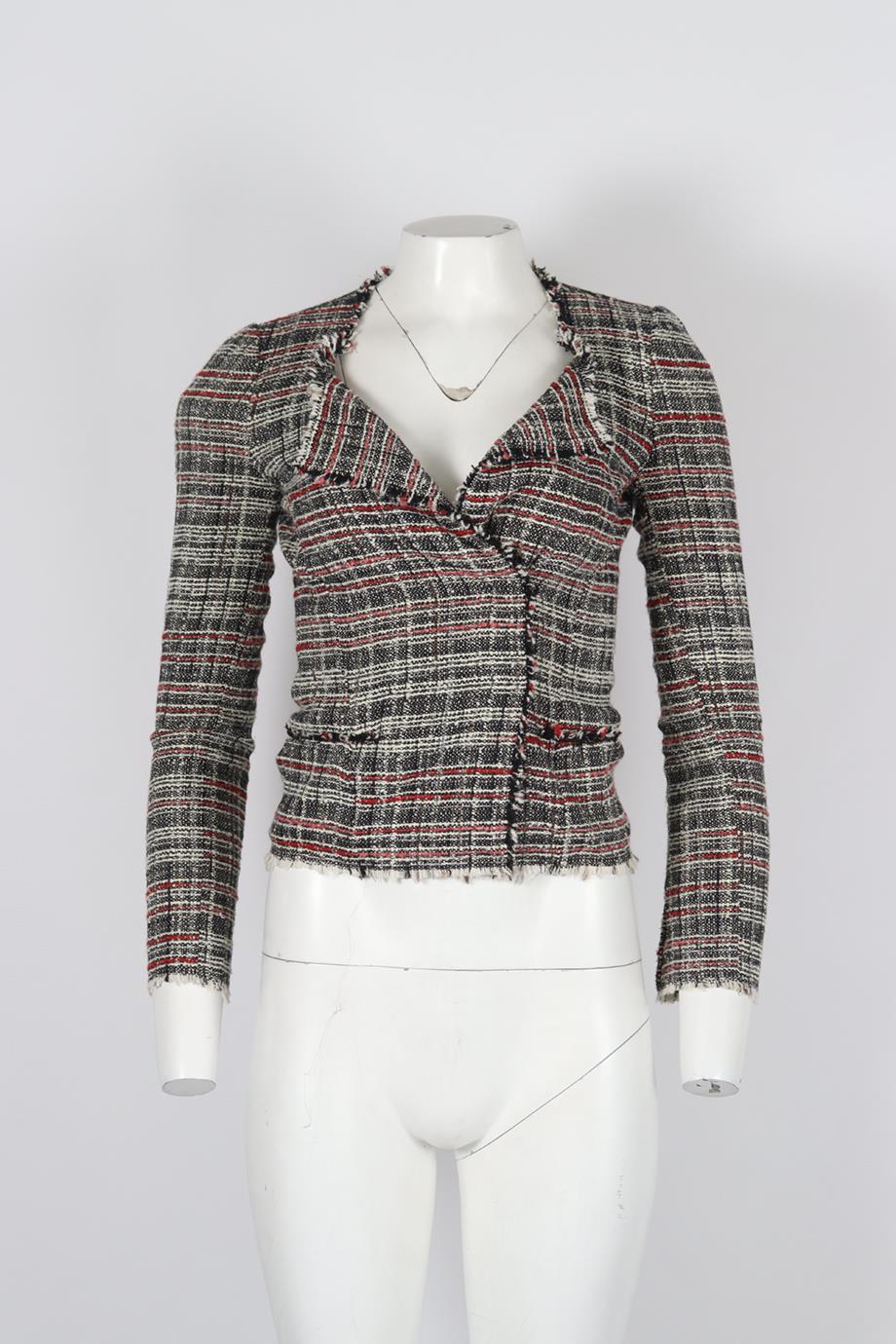 ISABEL MARANT ÉTOILE COTTON TWEED JACKET FR 34 UK 6 - Image 2