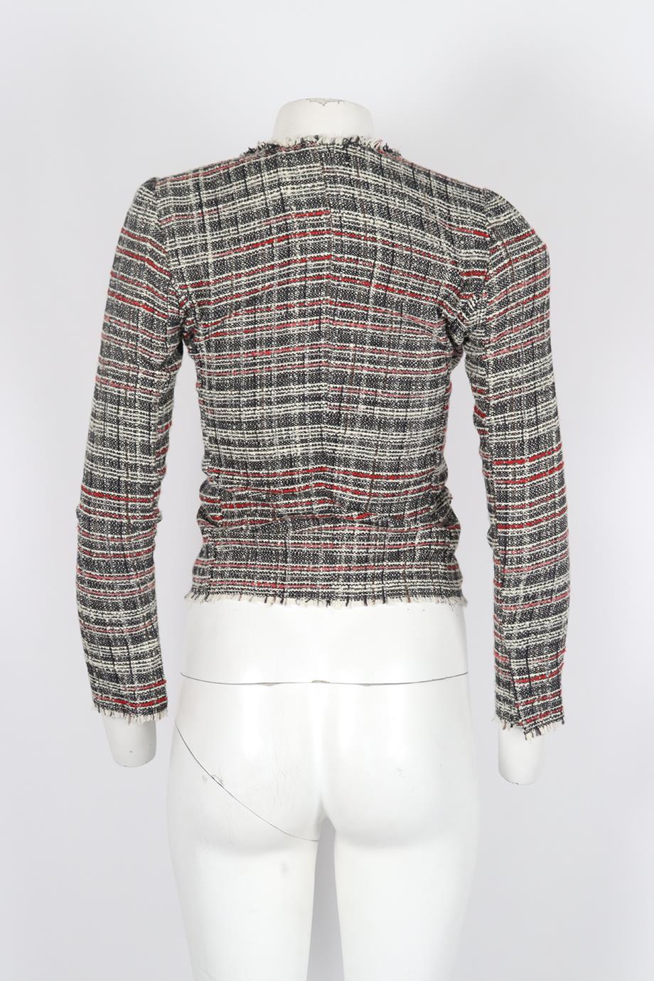 ISABEL MARANT ÉTOILE COTTON TWEED JACKET FR 34 UK 6 - Image 4
