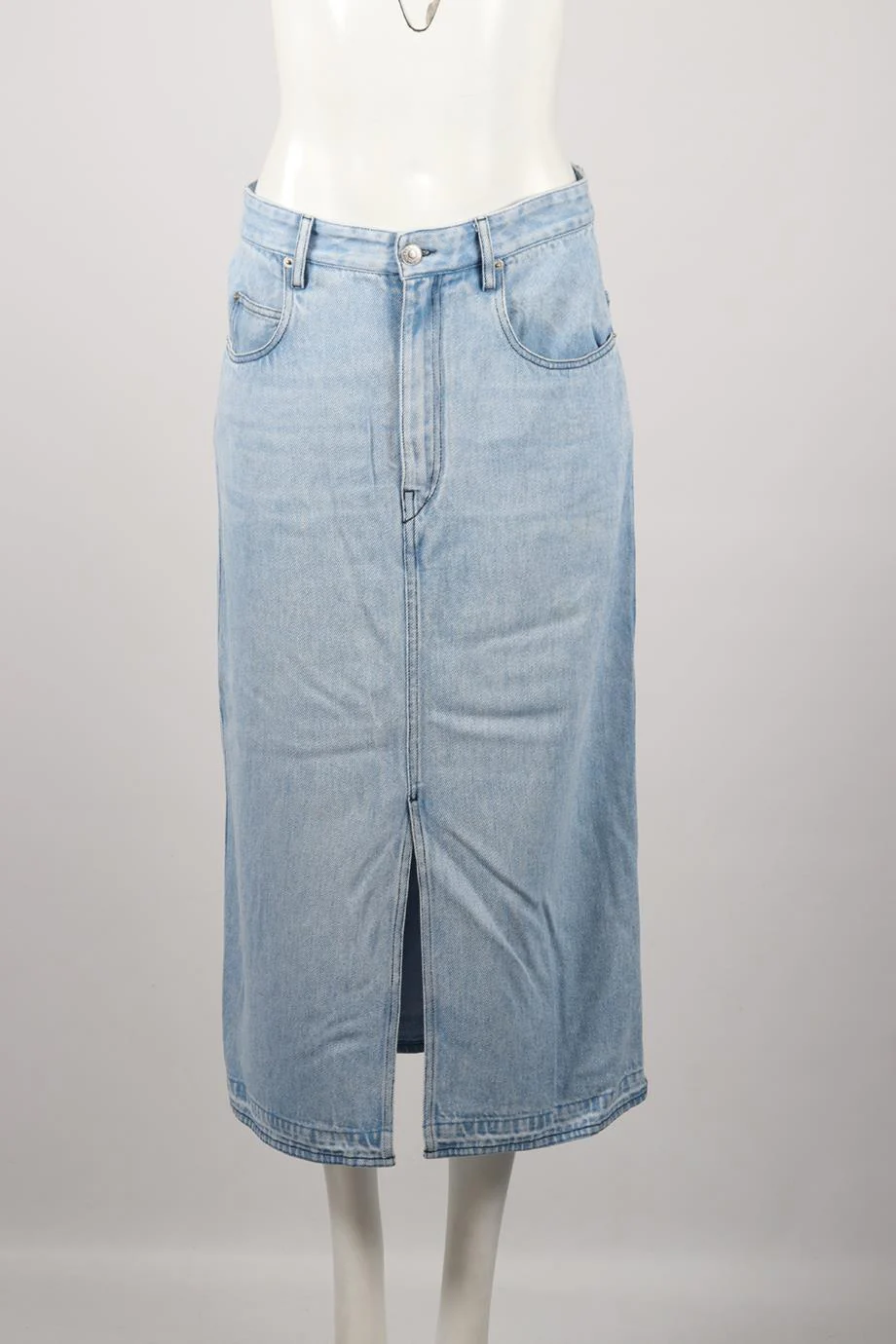 ISABEL MARANT ÉTOILE DENIM MIDI SKIRT FR 40 UK 12 - Image 2