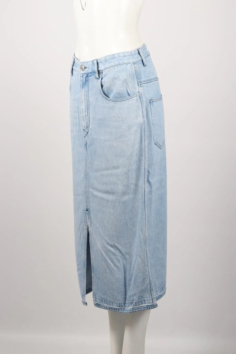 ISABEL MARANT ÉTOILE DENIM MIDI SKIRT FR 40 UK 12 - Image 3