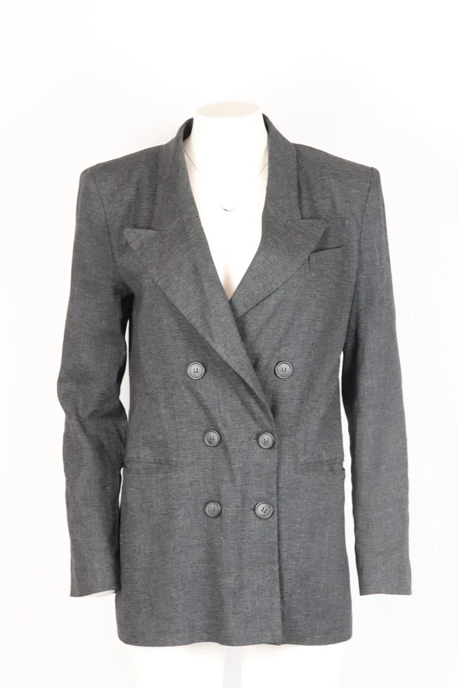 ISABEL MARANT ÉTOILE DOUBLE BREASTED LINEN BLAZER FR 38 UK 10 - Image 2