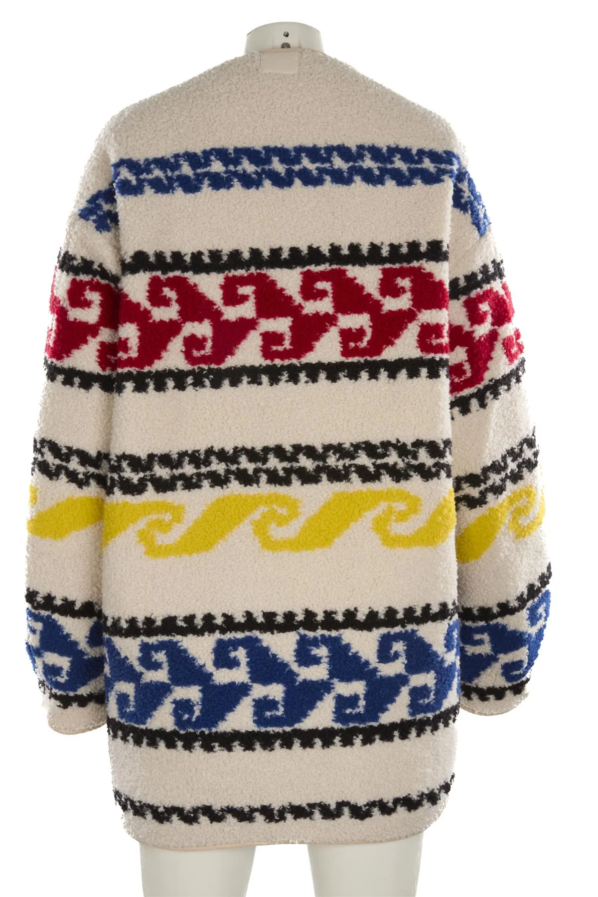 ISABEL MARANT ÉTOILE ECRU FLEECE COAT FR 42 UK 14 - Image 4