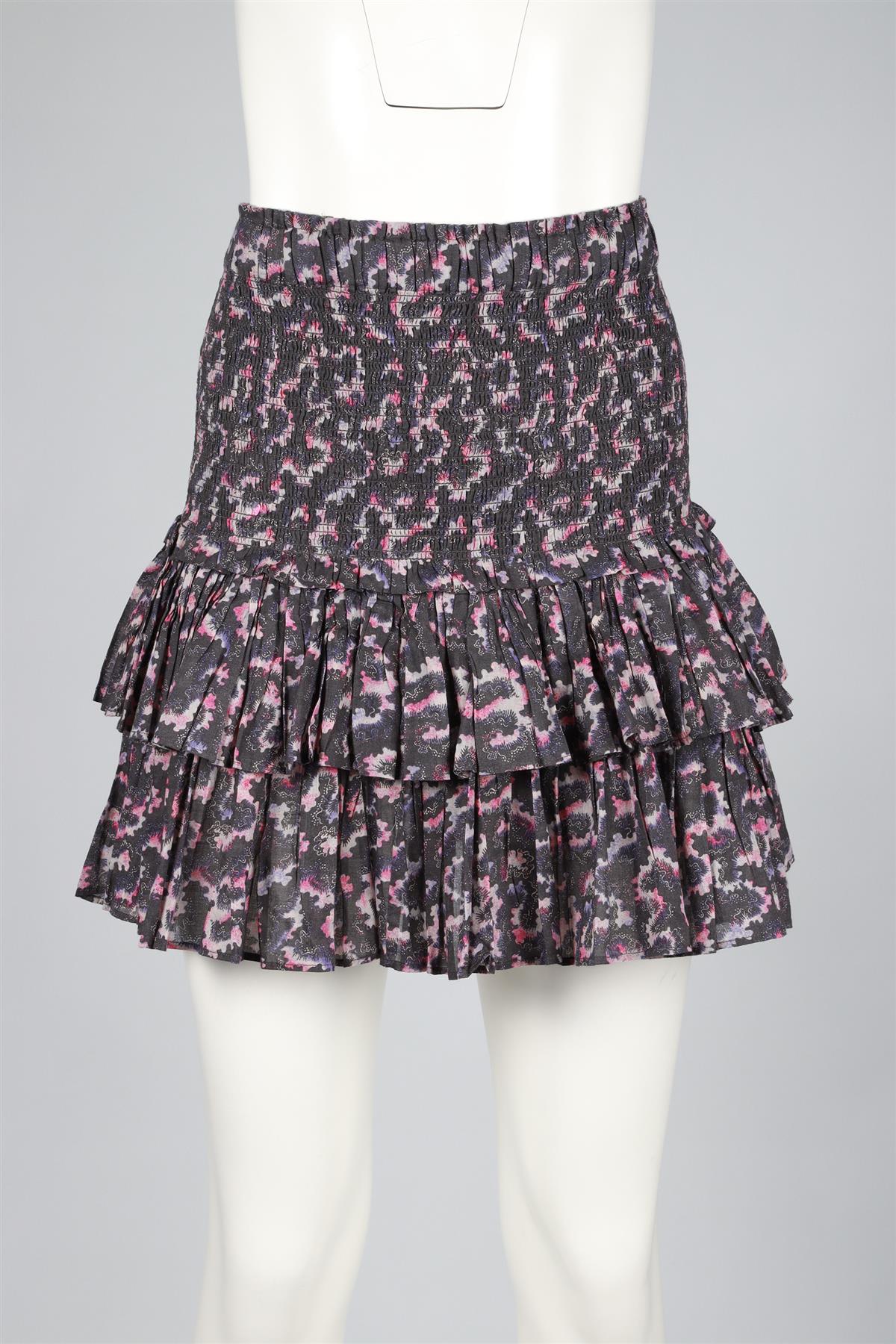 ISABEL MARANT ÉTOILE GREY COTTON MINI SKIRT FR 44 UK 16 - Image 2