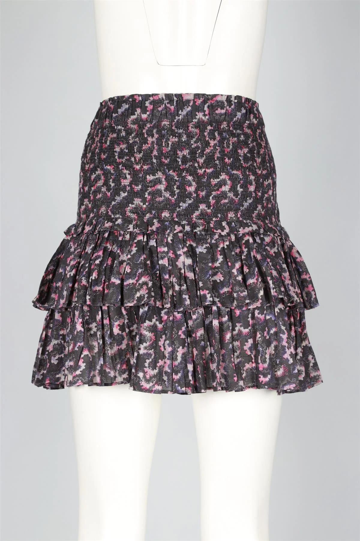 ISABEL MARANT ÉTOILE GREY COTTON MINI SKIRT FR 44 UK 16 - Image 4