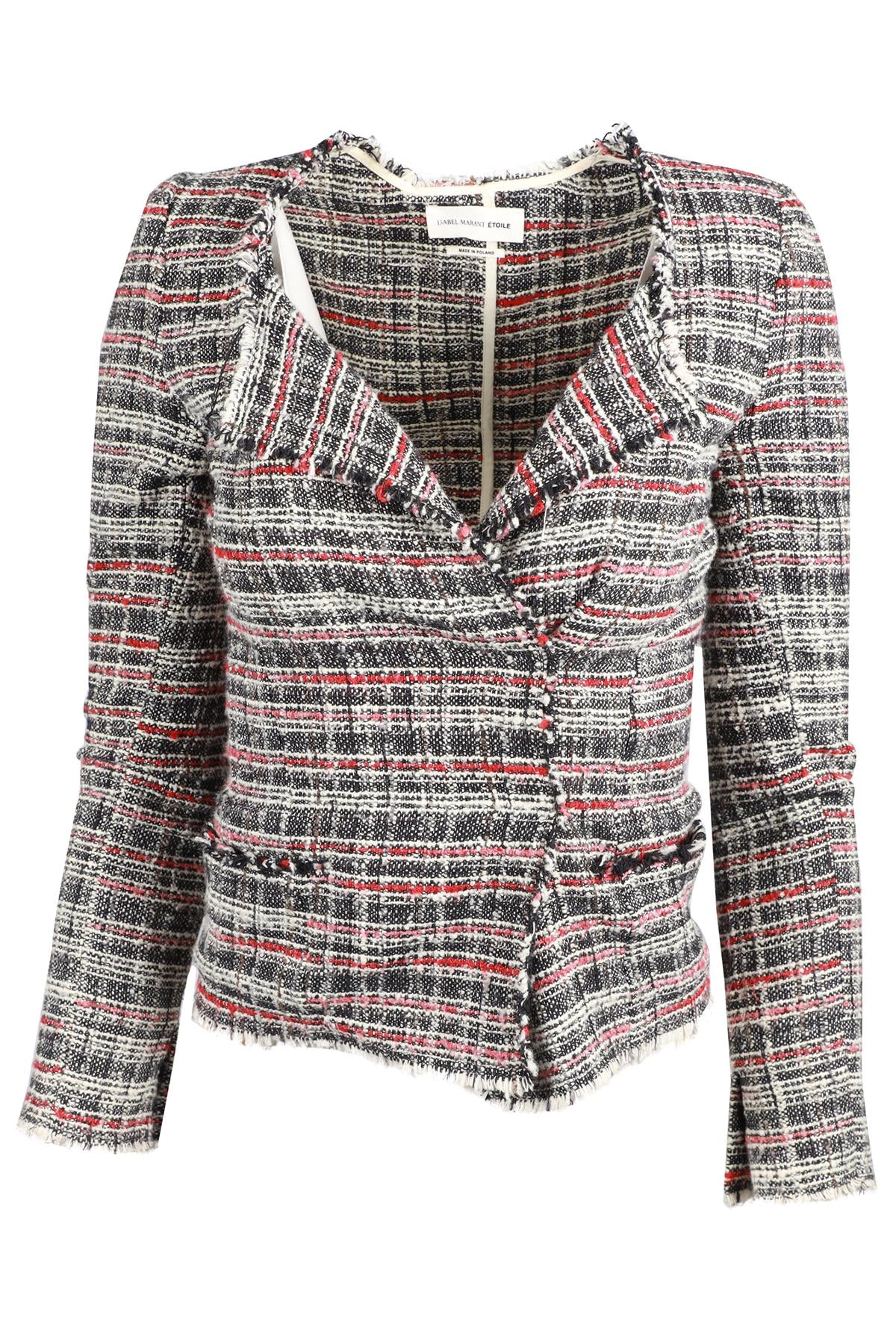 ISABEL MARANT ÉTOILE MULTI COTTON BLEND JACKET FR 34 UK 6 - Image 5