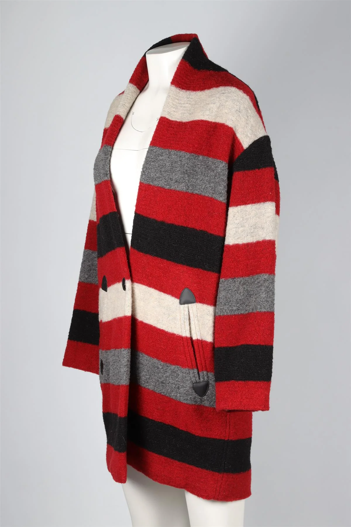 ISABEL MARANT ÉTOILE MULTI WOOL COAT FR 34 UK 6 - Image 3
