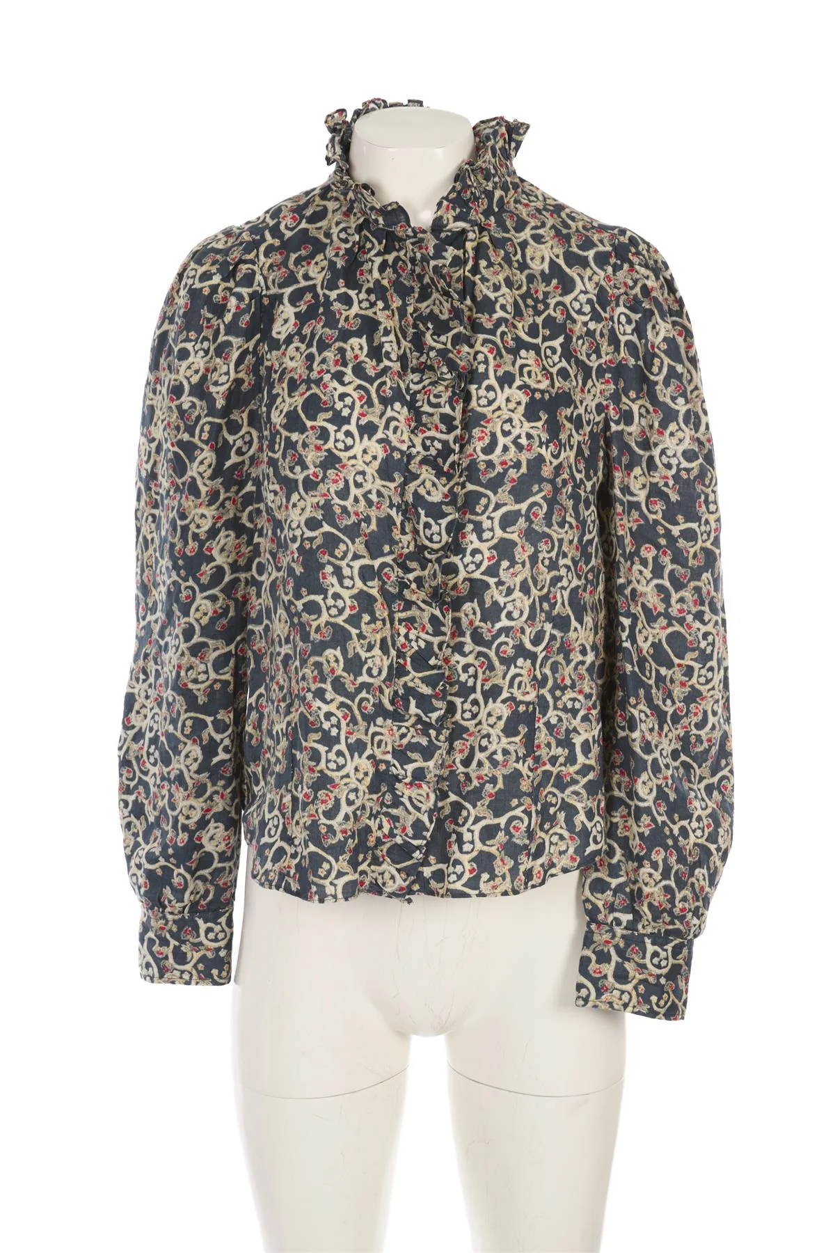ISABEL MARANT ÉTOILE NAVY LINEN SHIRT FR 40 UK 12 - Image 2
