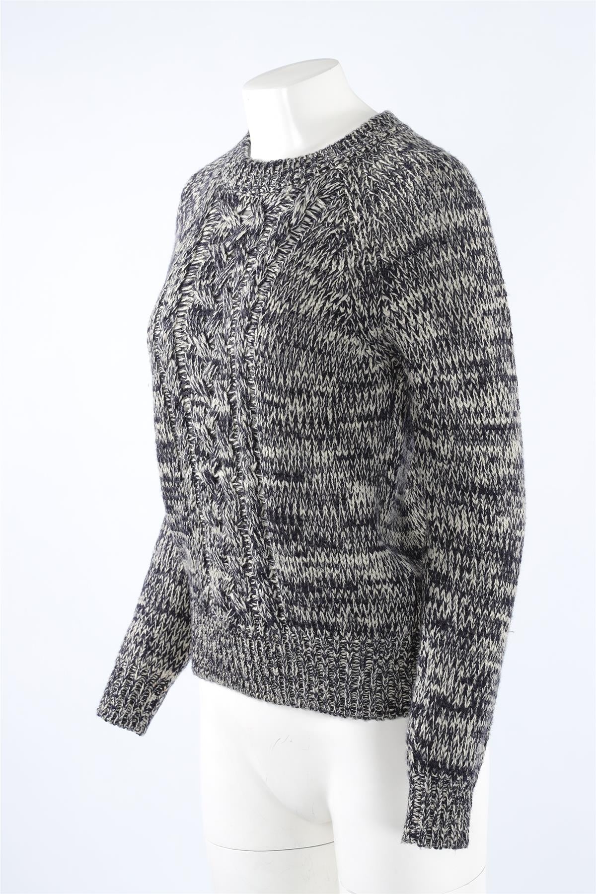 ISABEL MARANT ÉTOILE NAVY WOOL SWEATER FR 38 UK 10 - Image 3