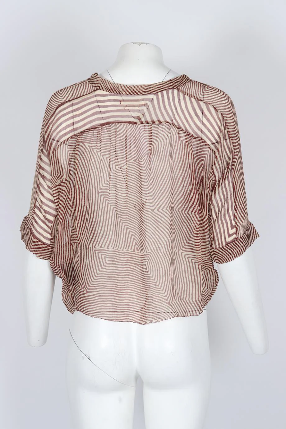 ISABEL MARANT ÉTOILE PRINTED SILK TOP FR 34 UK 6 - Image 4